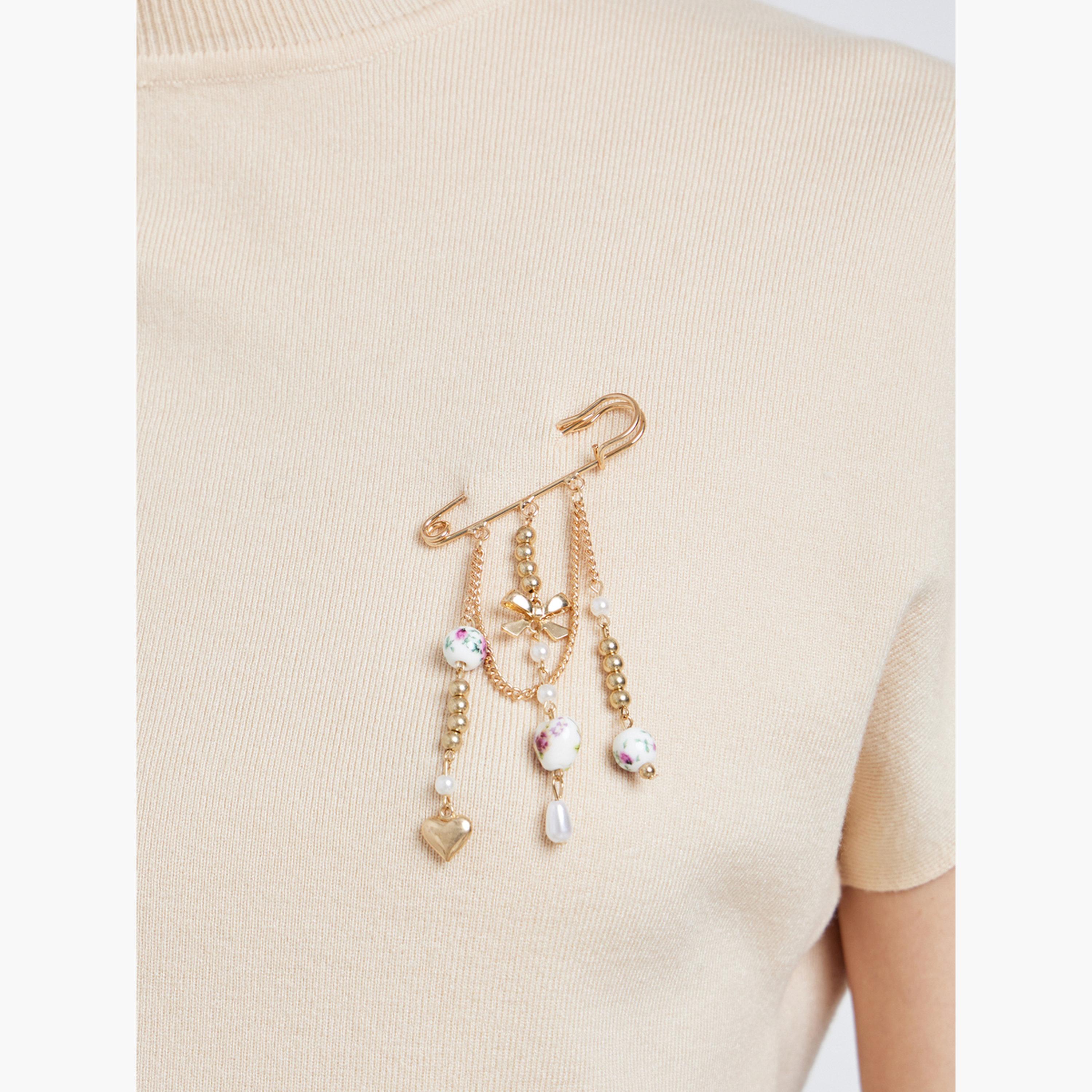 ستايلي - دبوس تصميم قلب ولؤلؤ صناعي-women-watchesandjewellery-jewellery-brooches-image-2