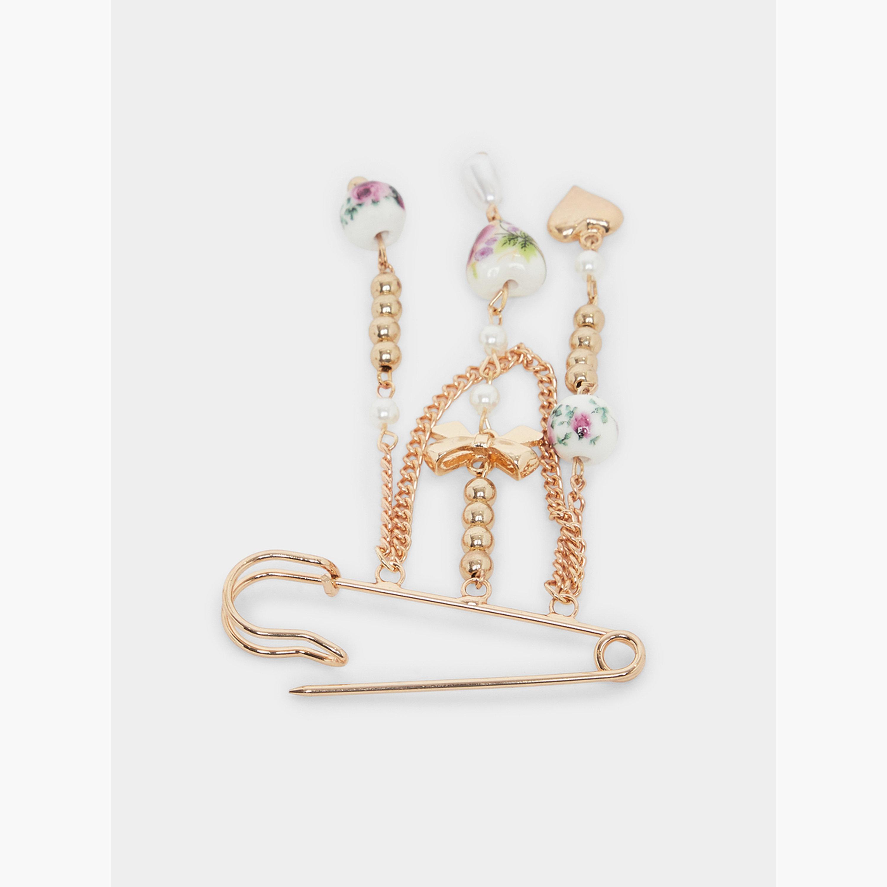 ستايلي - دبوس تصميم قلب ولؤلؤ صناعي-women-watchesandjewellery-jewellery-brooches-image-4