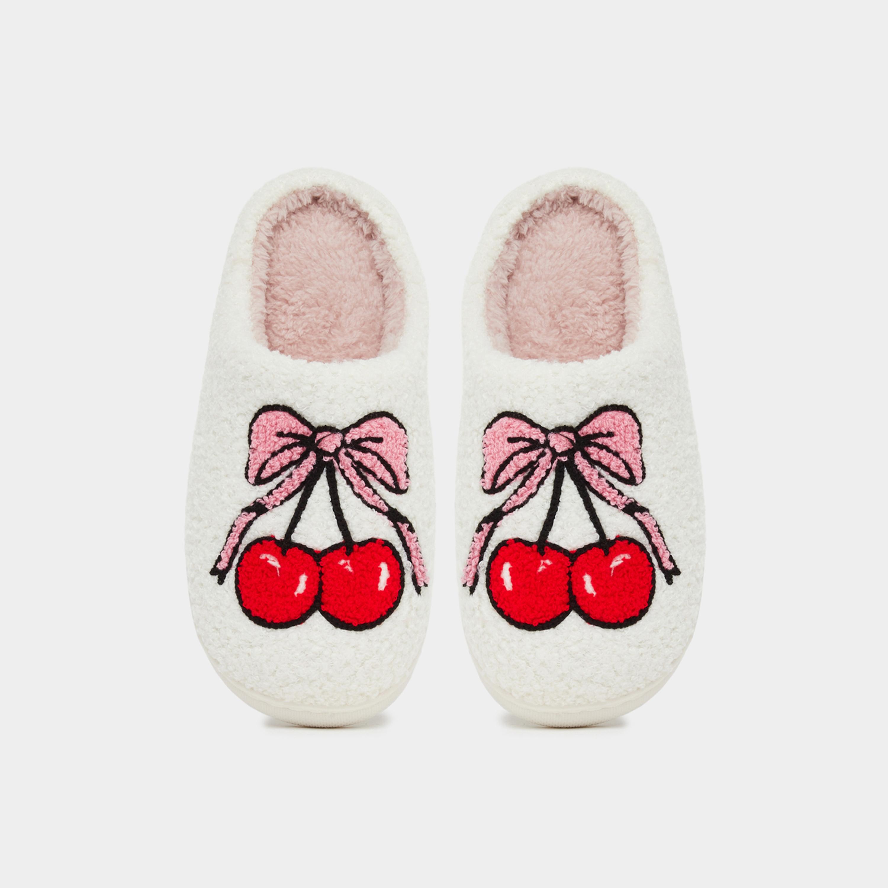 ستايلي - شبشب غرفة النوم بنقشة الكرز الكريمي-women-shoes-bedroomslippers-image-4