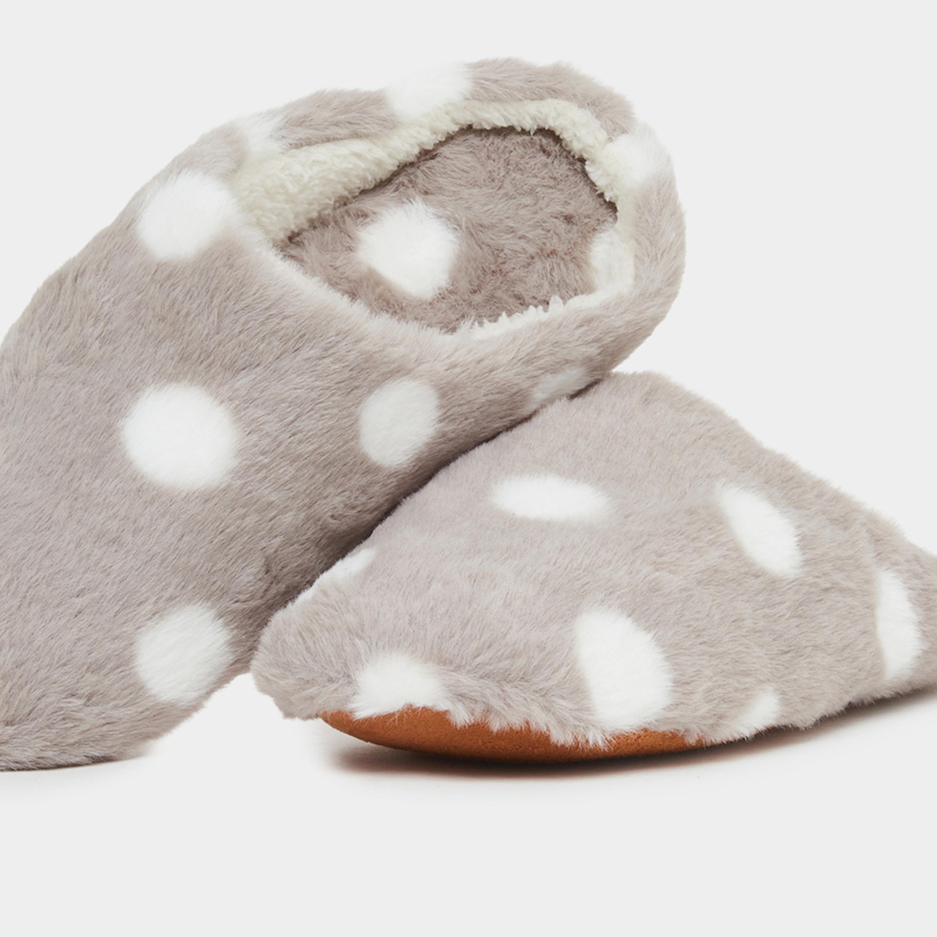 Styli Polka Dot Plush Bedroom Slippers-women-shoes-bedroomslippers-image-5