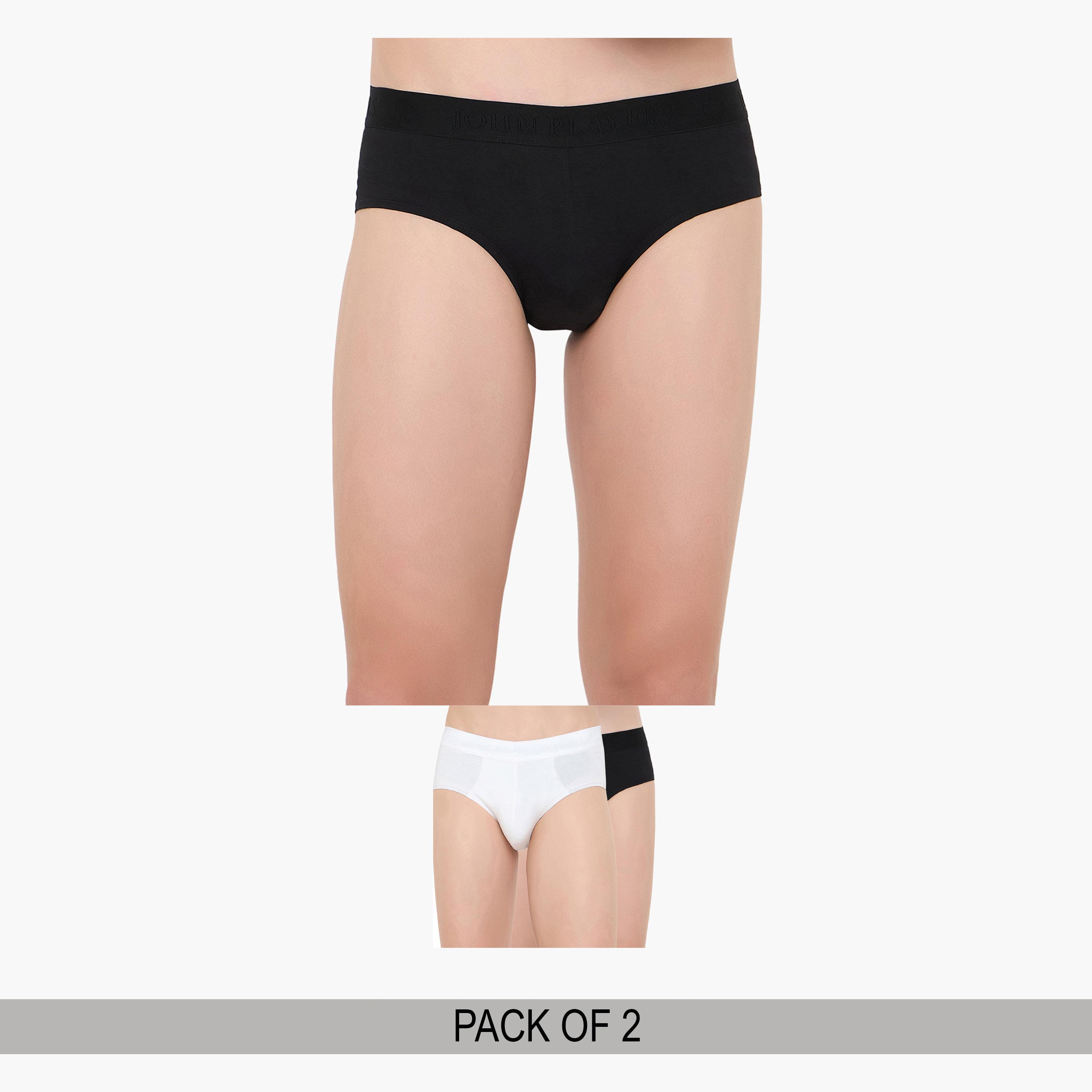 John Player Pack of 2 - Classic Cotton Briefs-men-clothing-innerwear-underwear-image-1