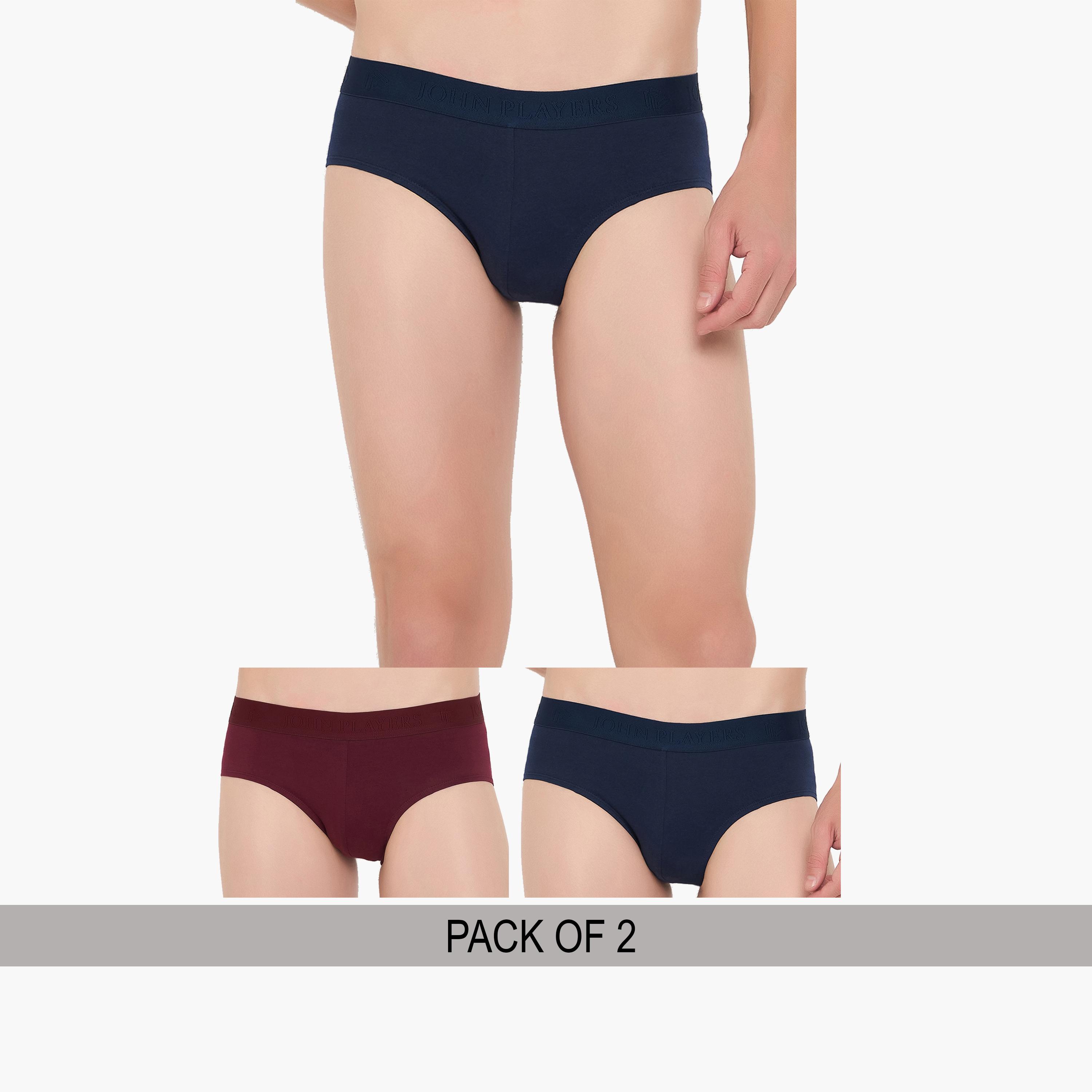 John Player Pack of 2 - Classic Cotton Briefs-men-clothing-innerwear-underwear-image-1