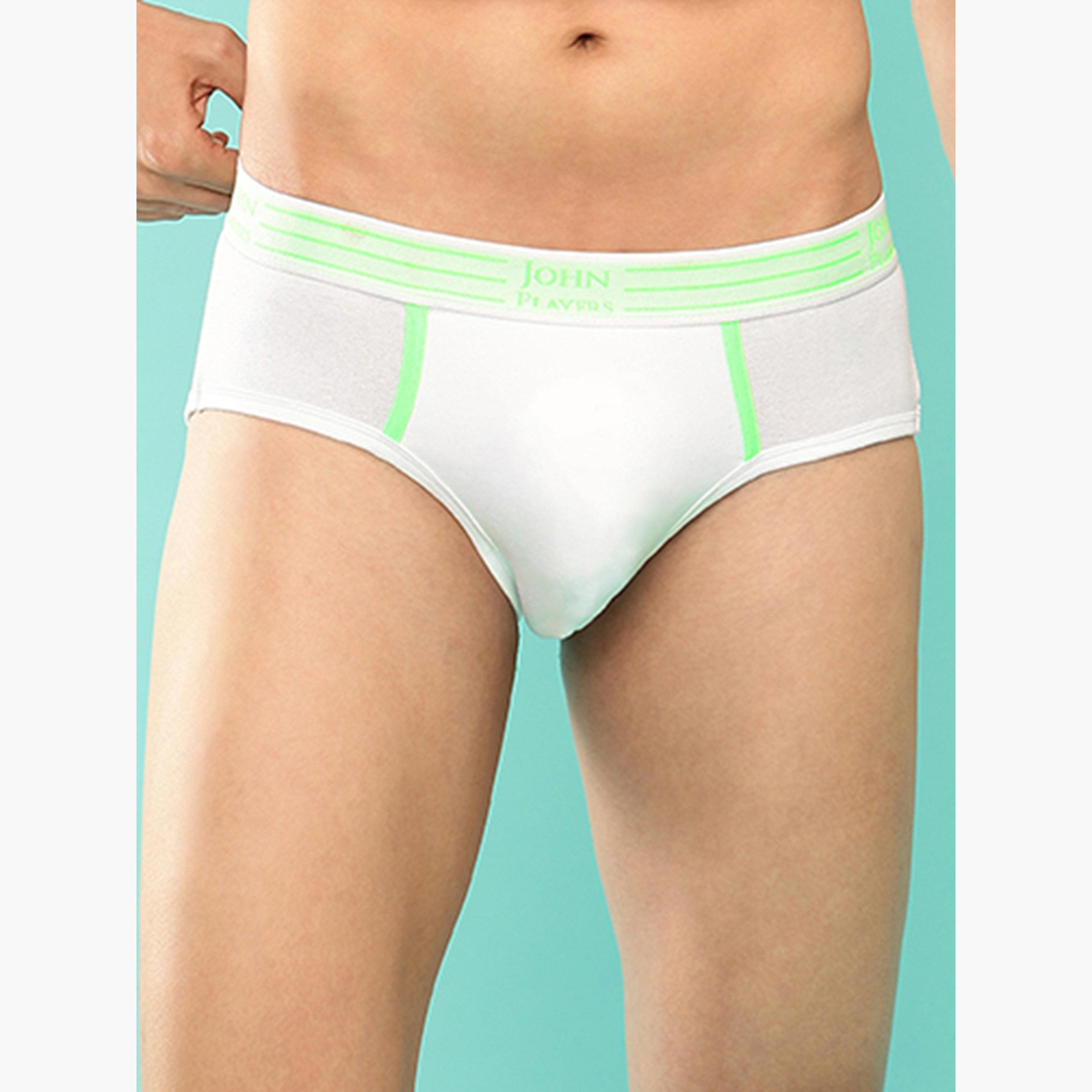 John Player Pack of 2 - Cotton Brief with Striped Waistband-men-clothing-innerwear-underwear-image-5
