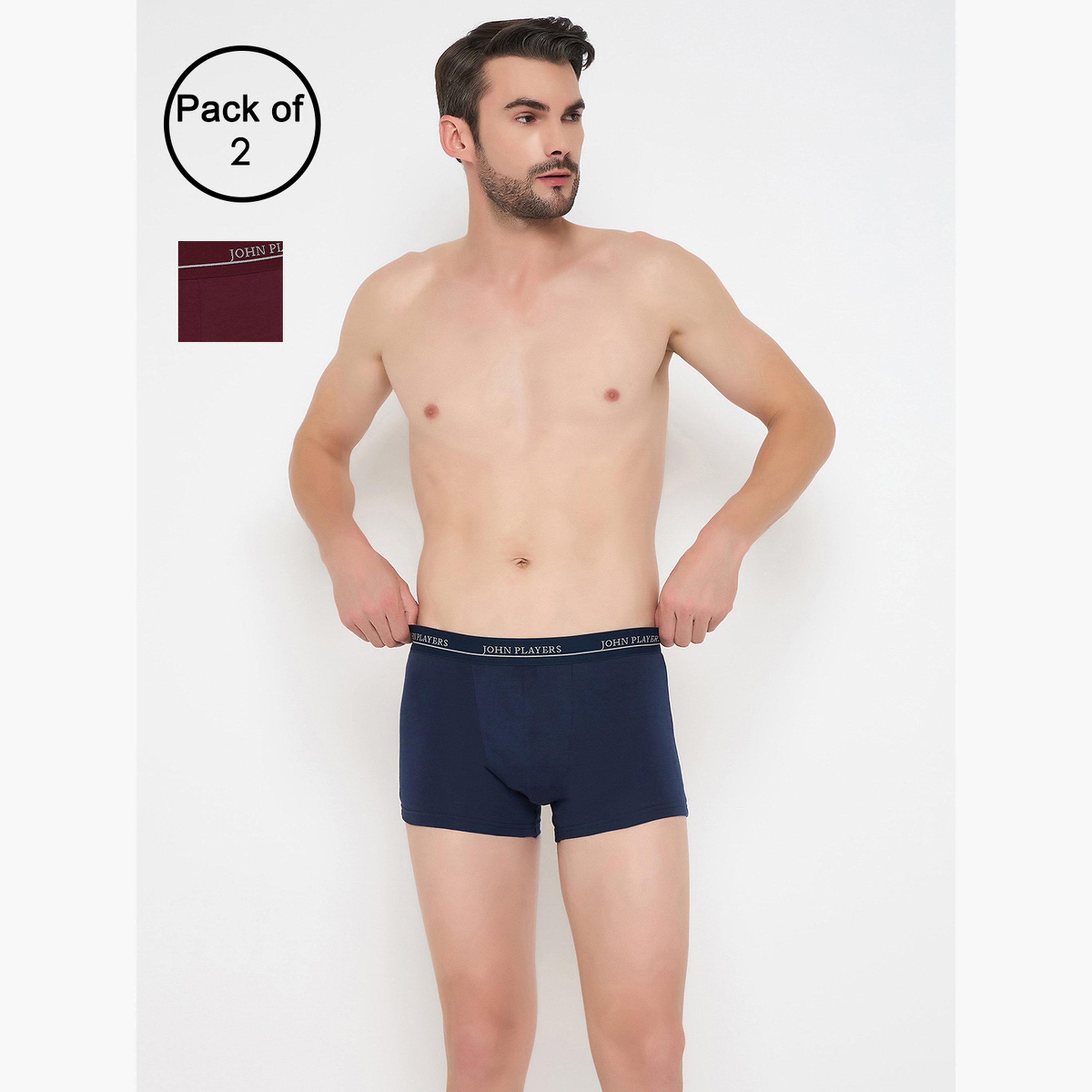 John Player Pack of 2 - Men Cotton Trunk-men-clothing-innerwear-underwear-image-1