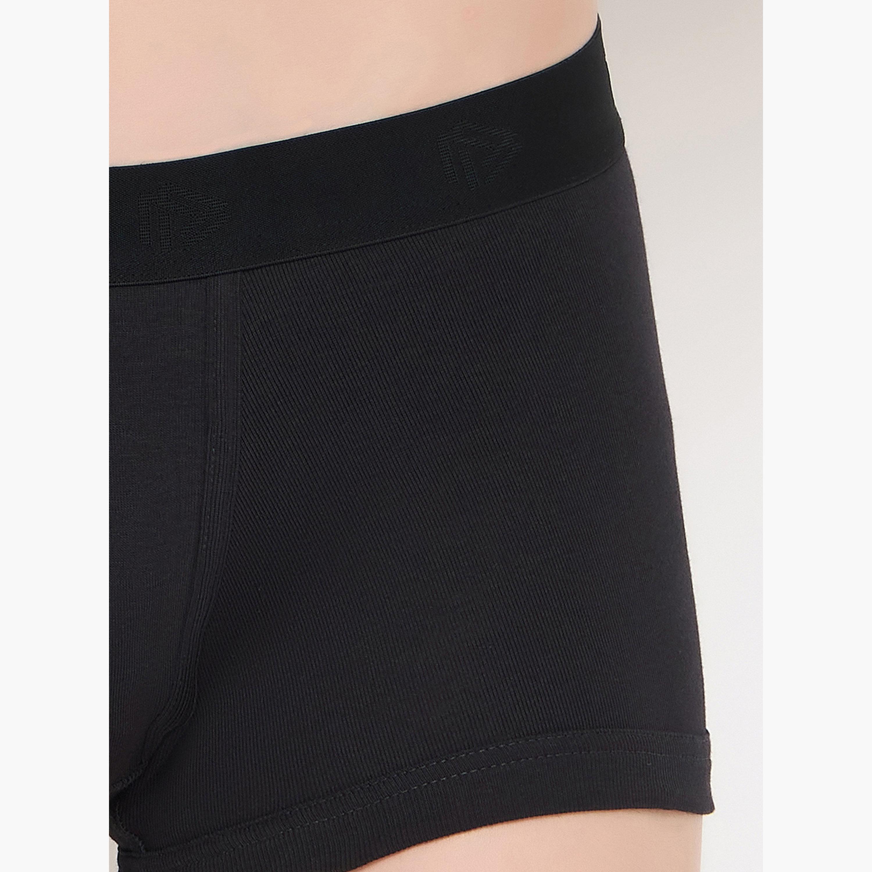 طقم من 2 سراويل داخلية سادة قطن 100%-men-clothing-innerwear-underwear-image-5