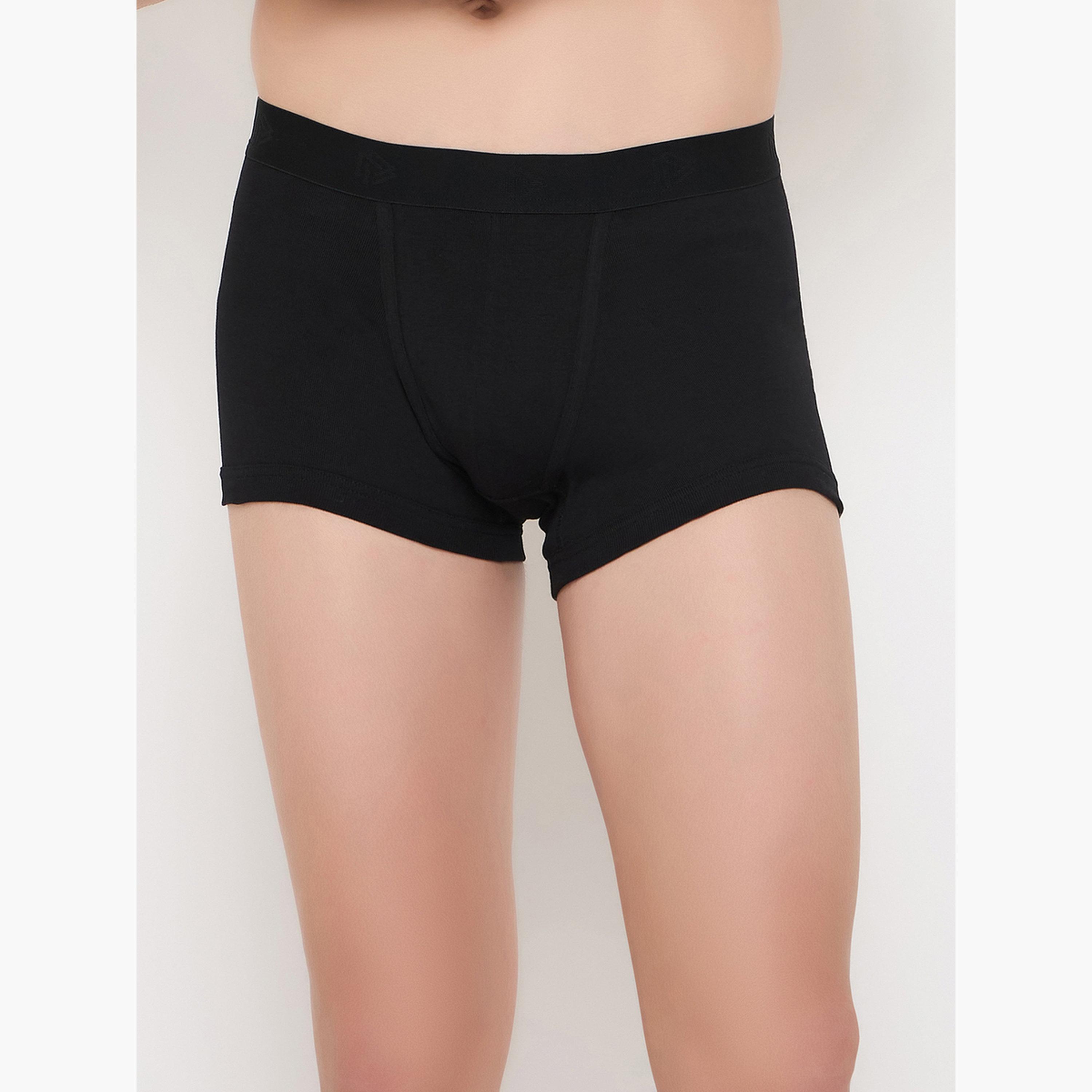 طقم من 2 سراويل داخلية سادة قطن 100%-men-clothing-innerwear-underwear-image-5