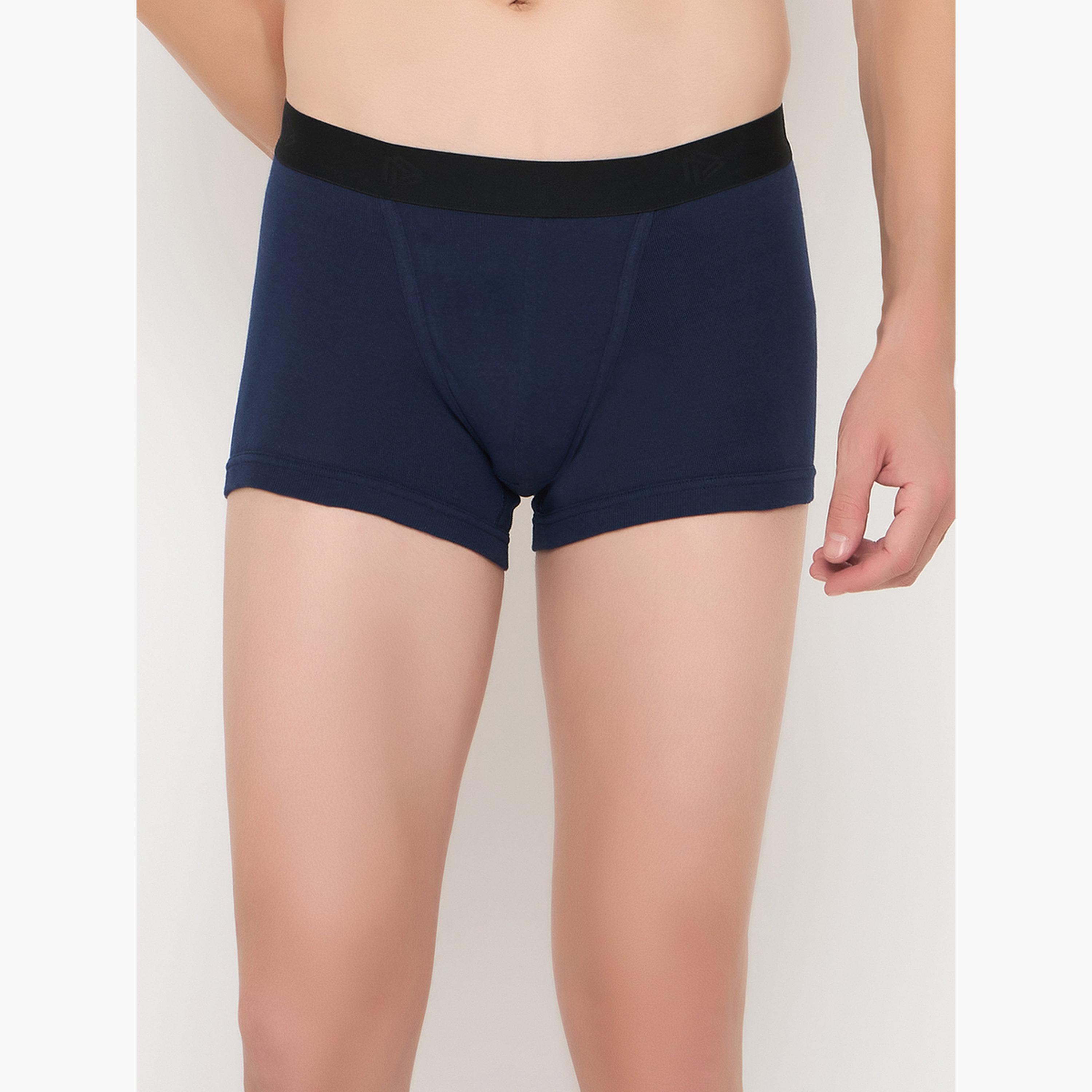 John Player Pack of 2 - Plain Trunks -100% Cotton-men-clothing-innerwear-underwear-image-2