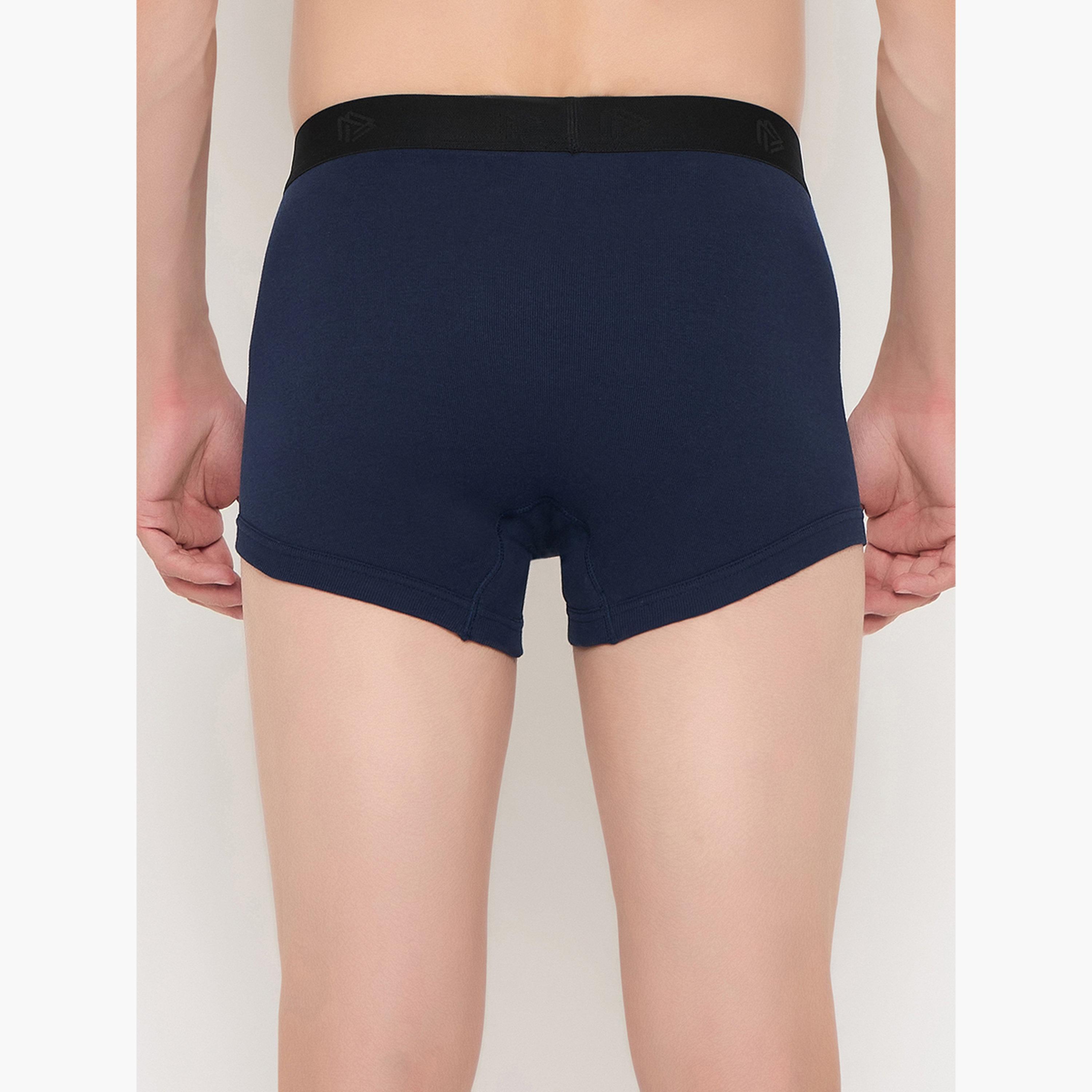 John Player Pack of 2 - Plain Trunks -100% Cotton-men-clothing-innerwear-underwear-image-4
