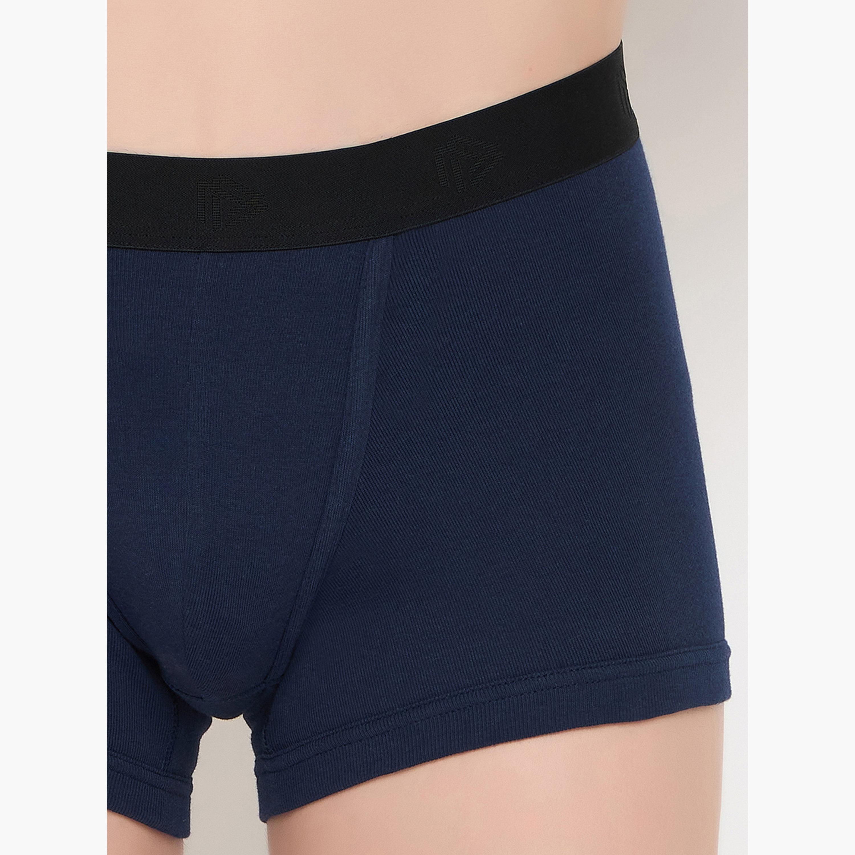 John Player Pack of 2 - Plain Trunks -100% Cotton-men-clothing-innerwear-underwear-image-6