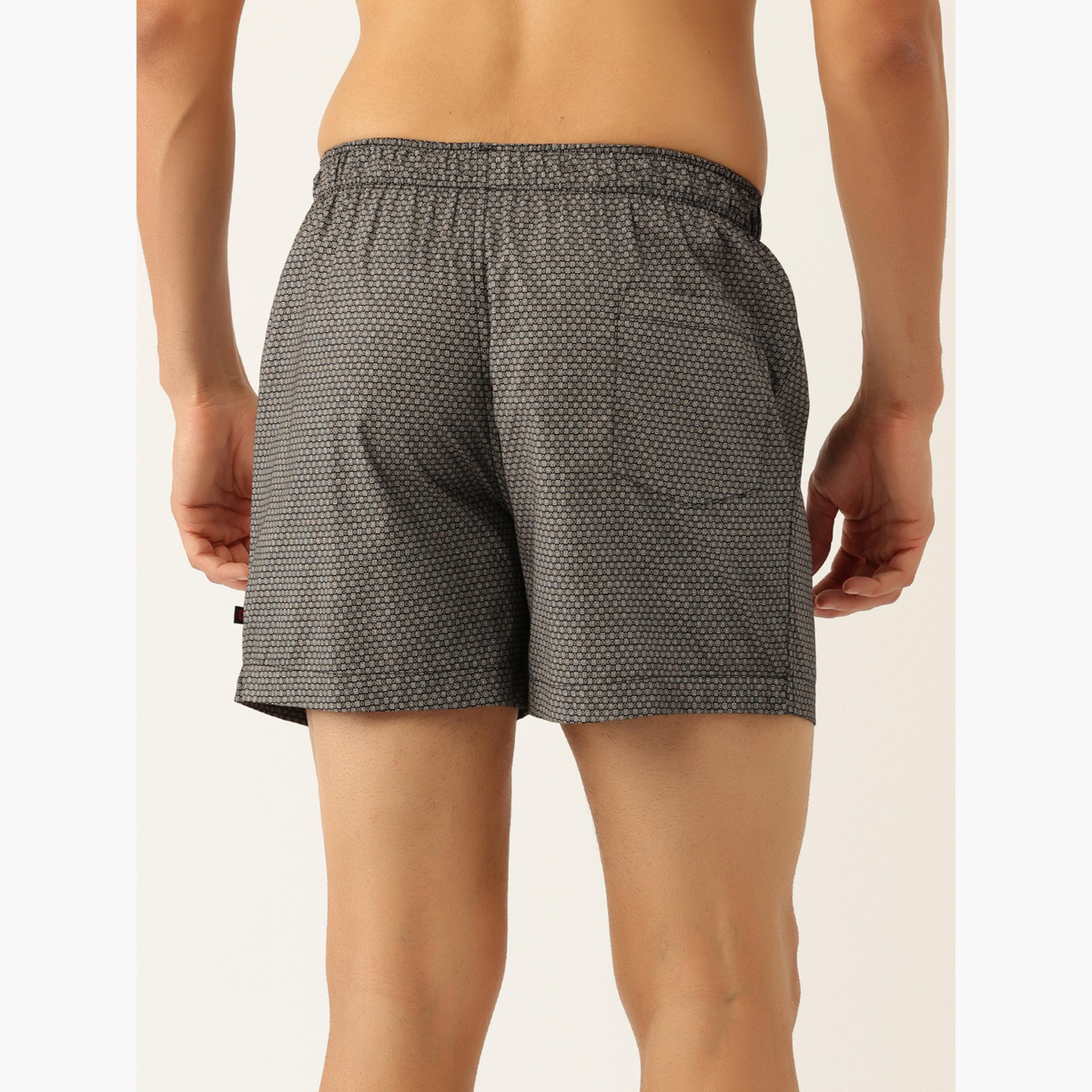 John Player Pack of 2 - Cotton  Geometric Print Boxers-men-clothing-innerwear-underwear-image-4