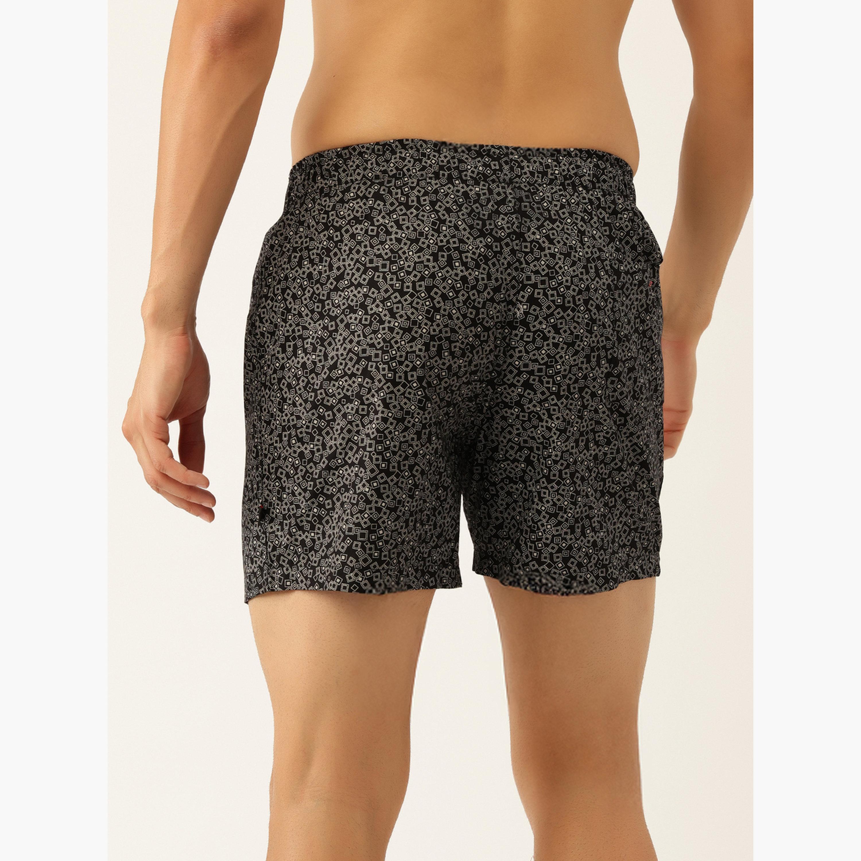 John Player Pack of 2 - Cotton  Geometric Print Boxers-men-clothing-innerwear-underwear-image-4