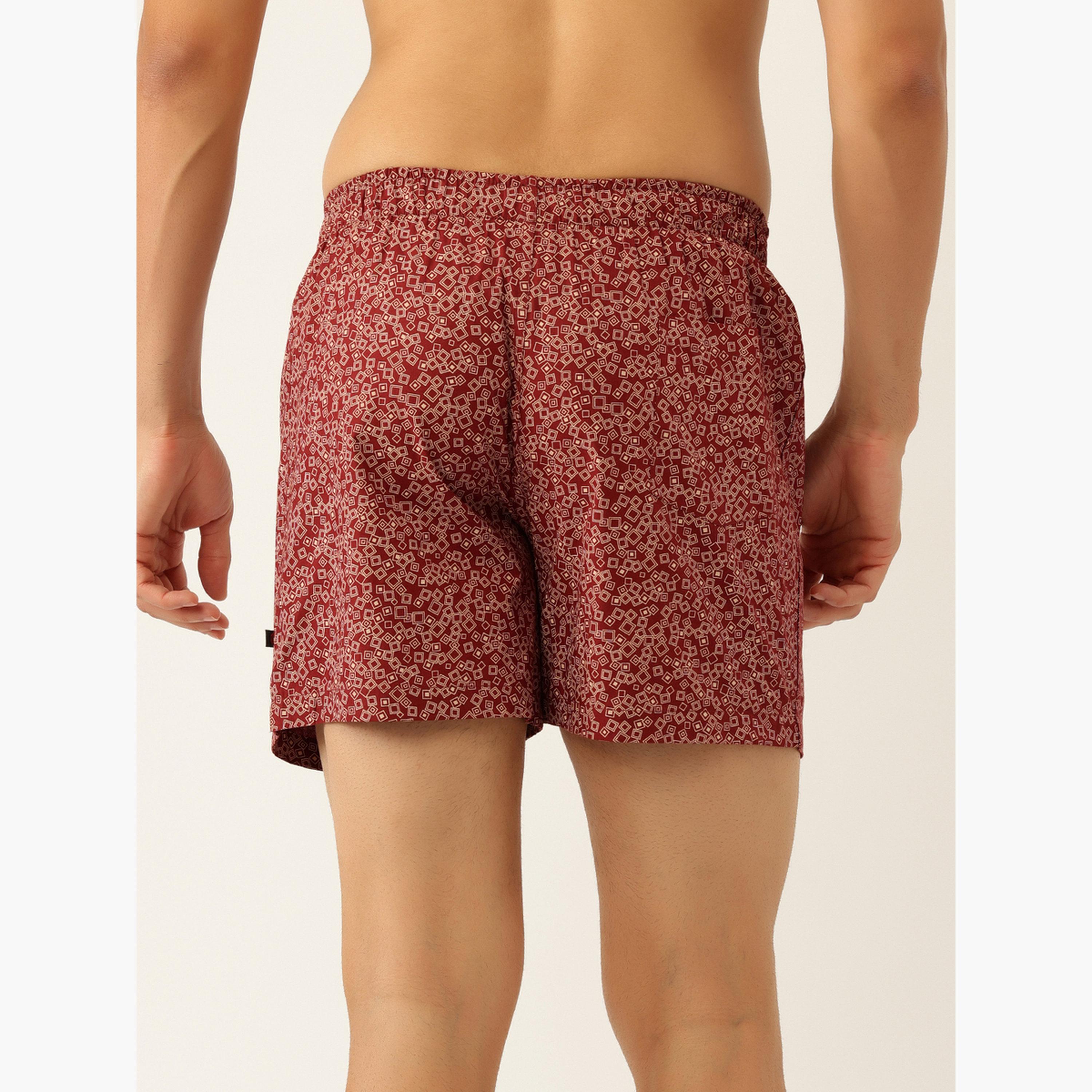 John Player Pack of 2 - Cotton  Geometric Print Boxers-men-clothing-innerwear-underwear-image-5