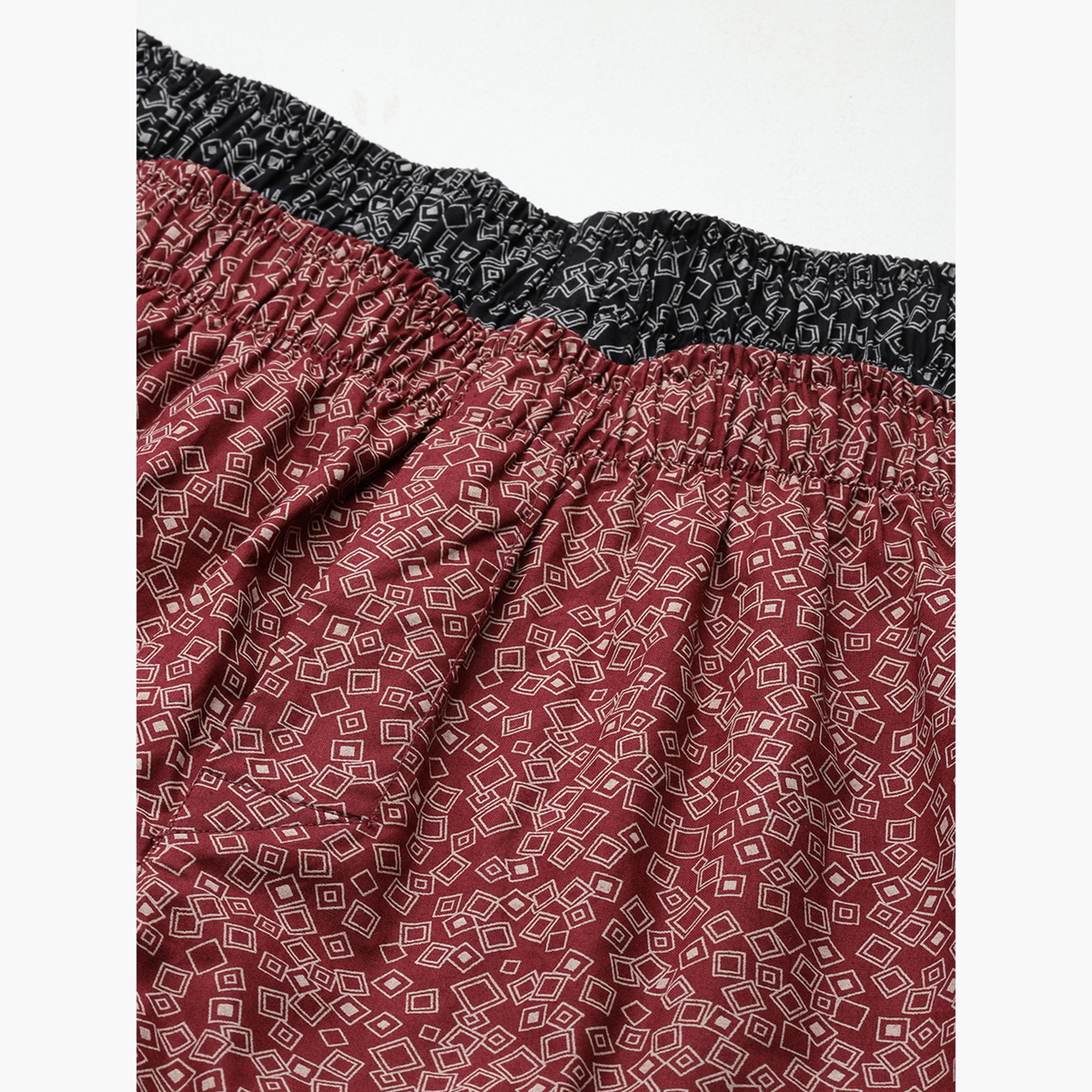 John Player Pack of 2 - Cotton  Geometric Print Boxers-men-clothing-innerwear-underwear-image-6