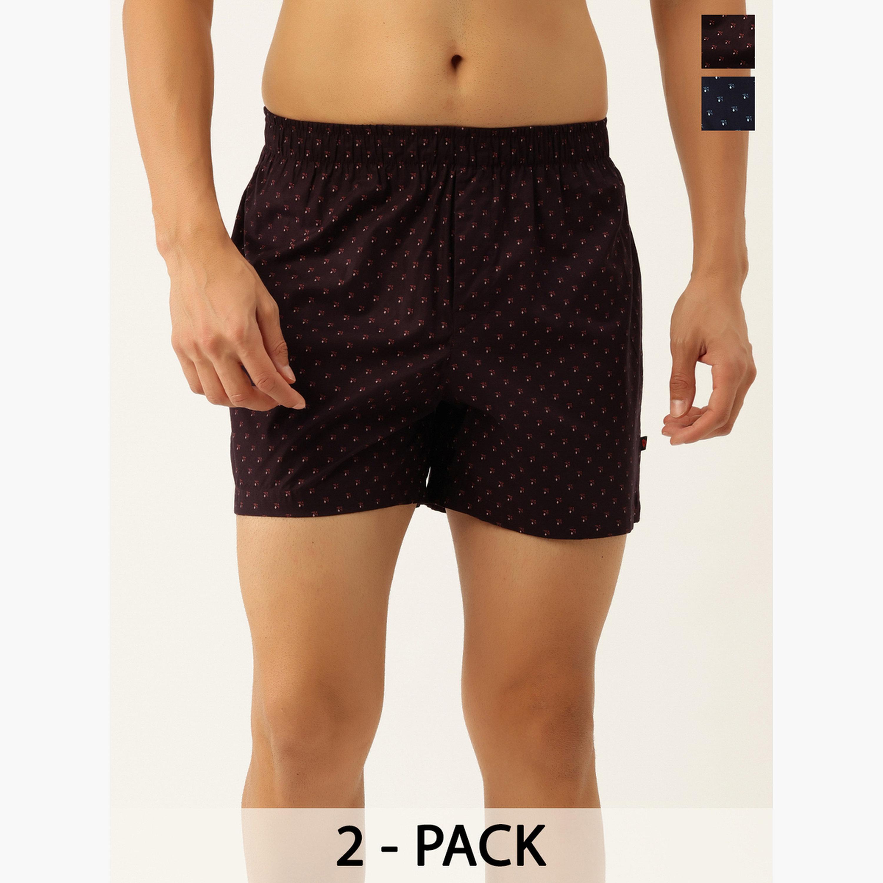 John Player Pack of 2 - Men Printed Cotton Boxers-men-clothing-innerwear-underwear-image-1