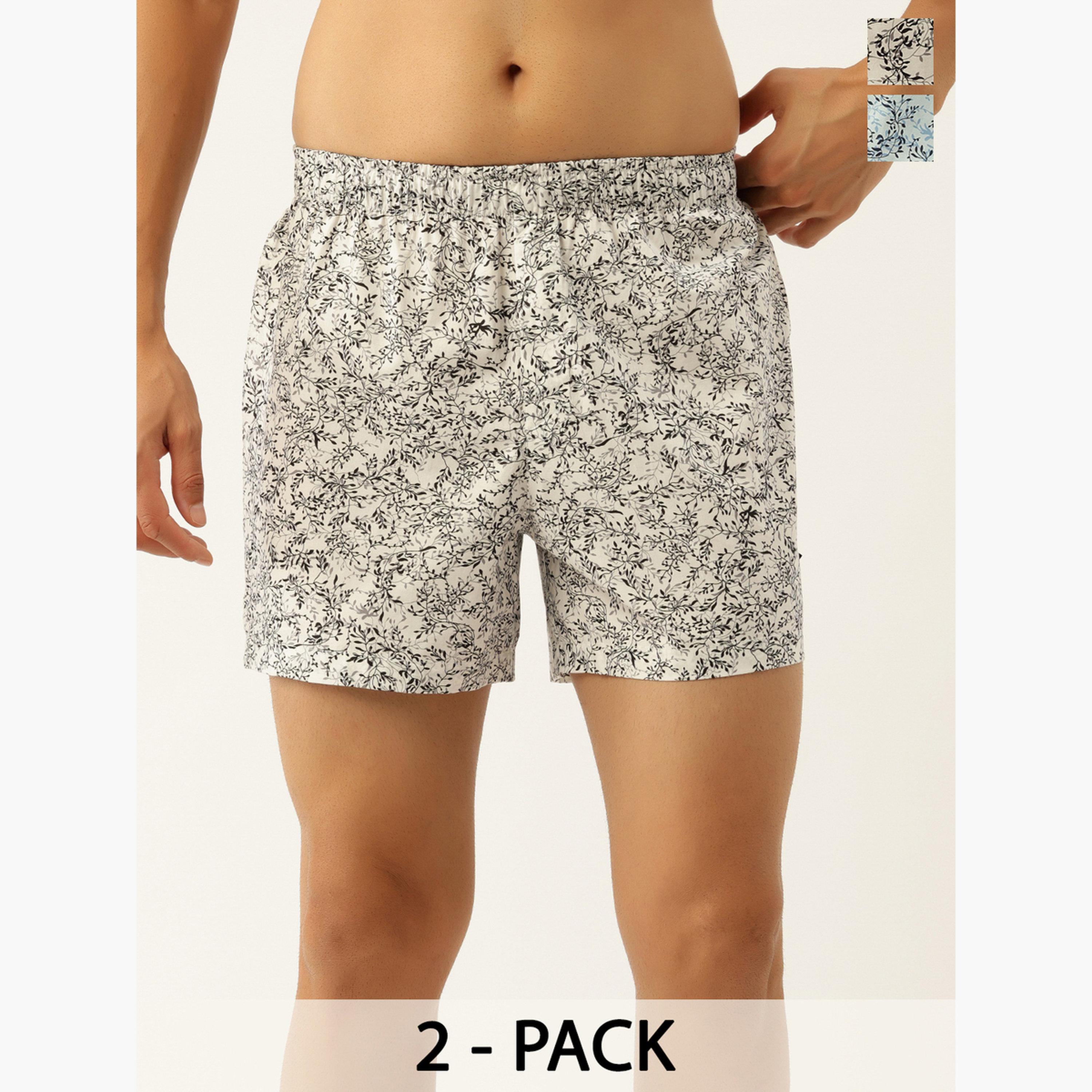 John Player Pack of 2 - Men Printed Cotton Boxers-men-clothing-innerwear-underwear-image-1