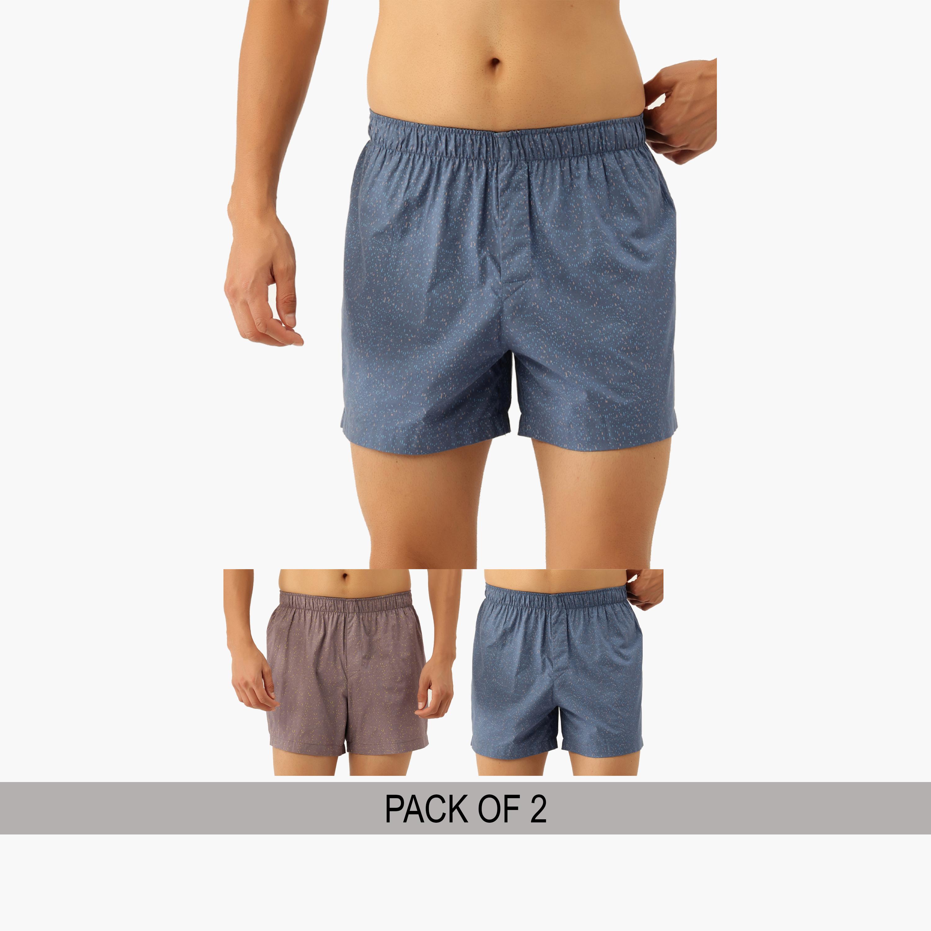 John Player Pack of 2 - Cotton  Printed Boxers-men-clothing-innerwear-underwear-image-1