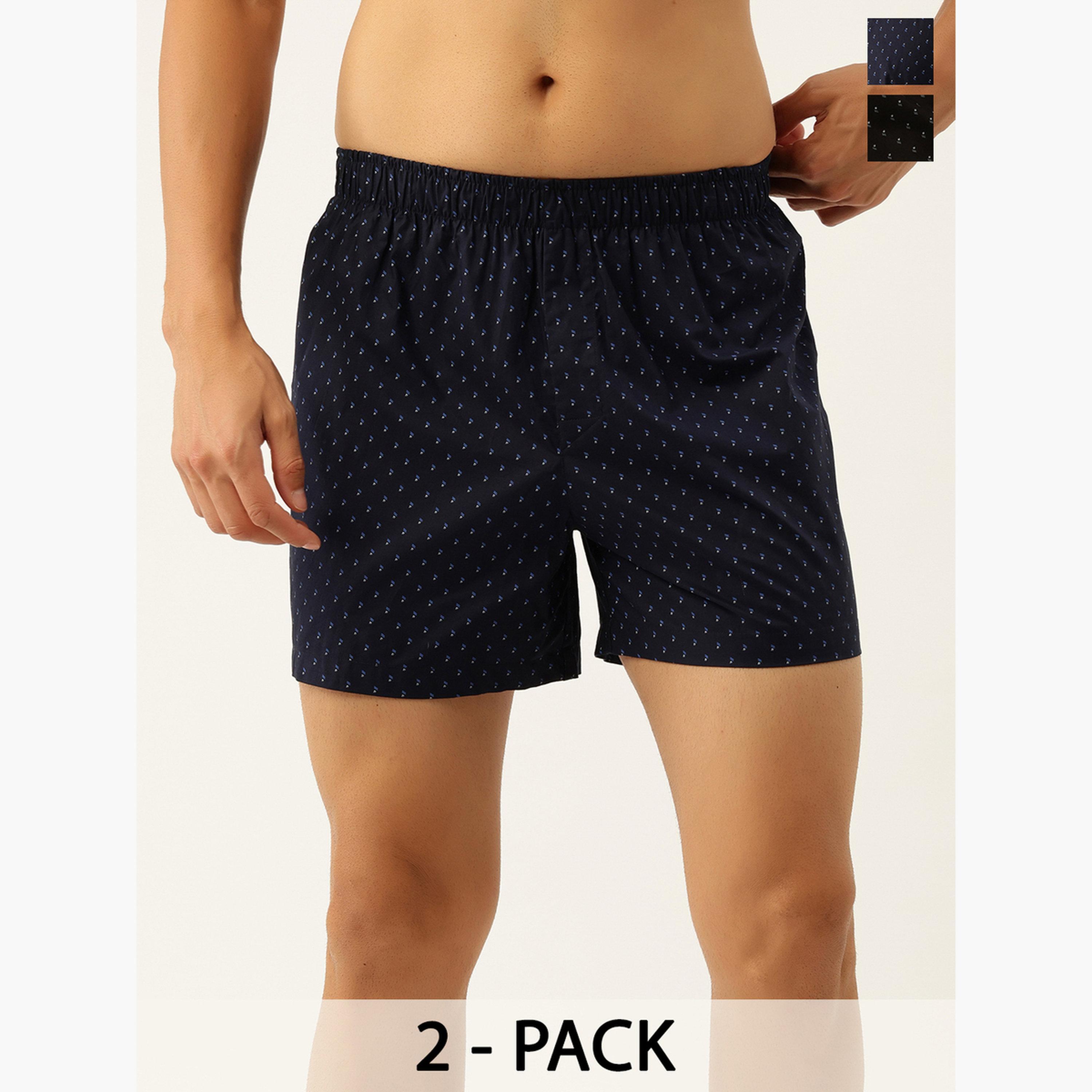 John Player Pack of 2 - Men Printed Cotton Boxers-men-clothing-innerwear-underwear-image-1
