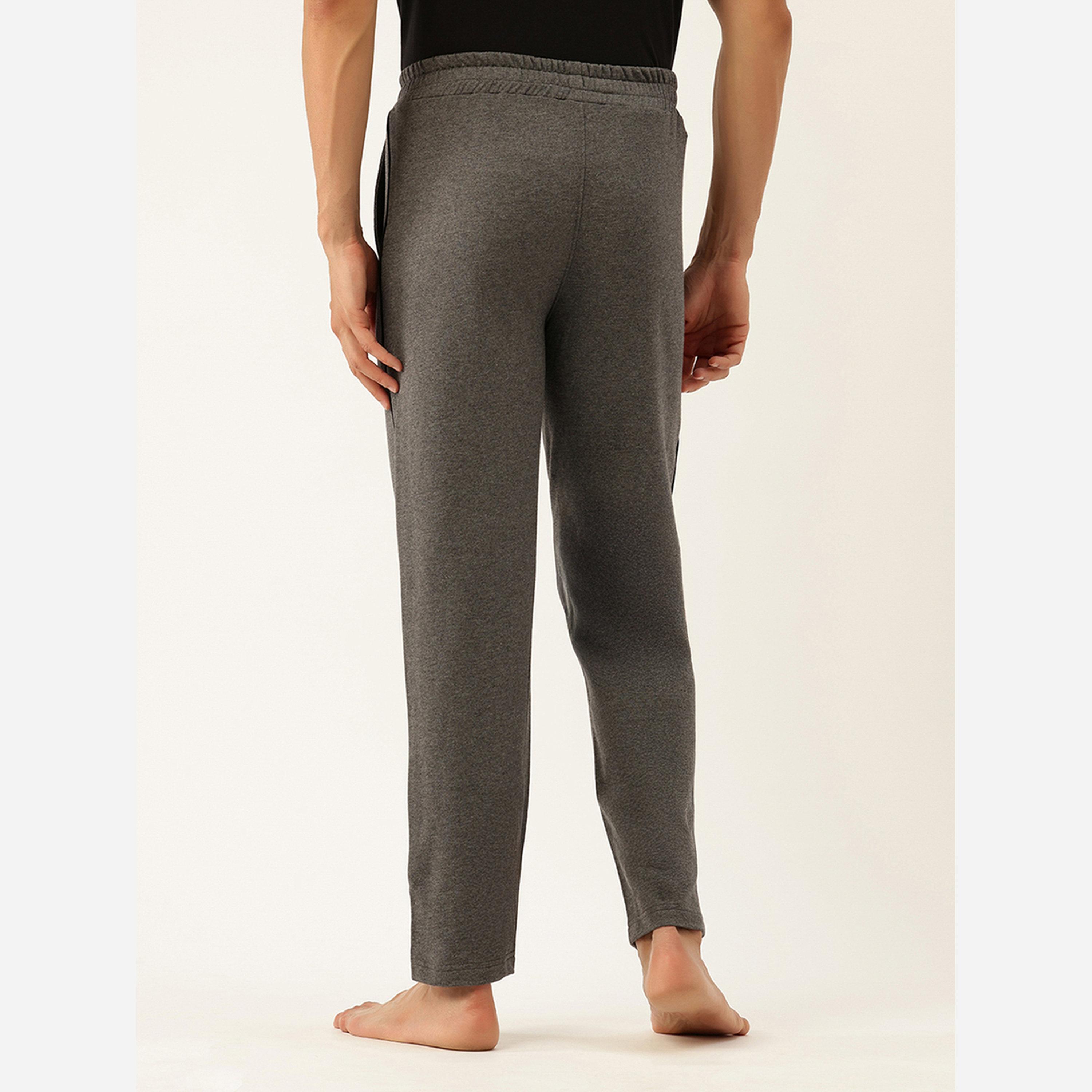John Player Men Charcoal Cotton Pants with Piping-men-clothing-nightwear-pyjamaandshorts-image-5