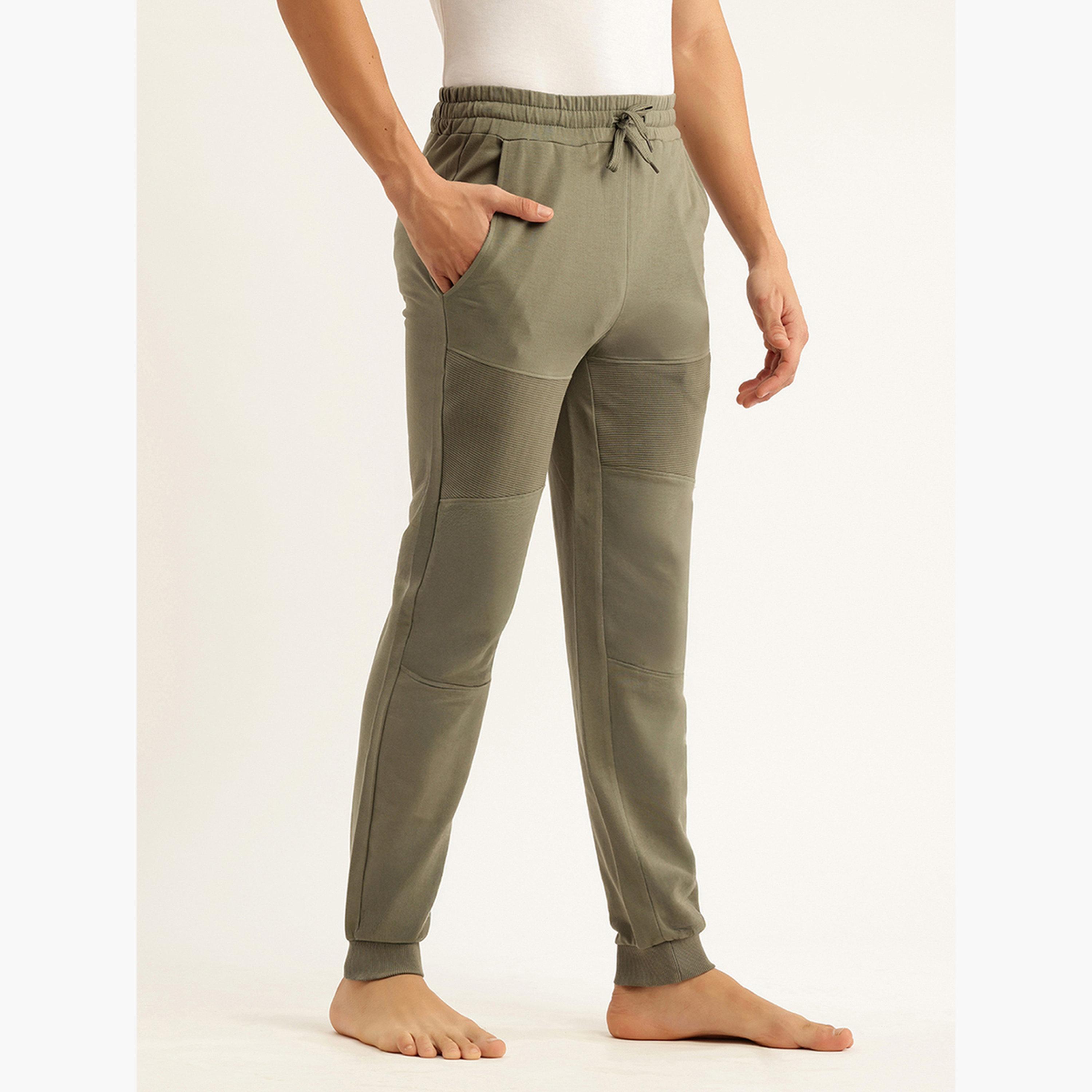 John Player Men Cotton Joggers with Front Panel-men-clothing-nightwear-pyjamaandshorts-image-3