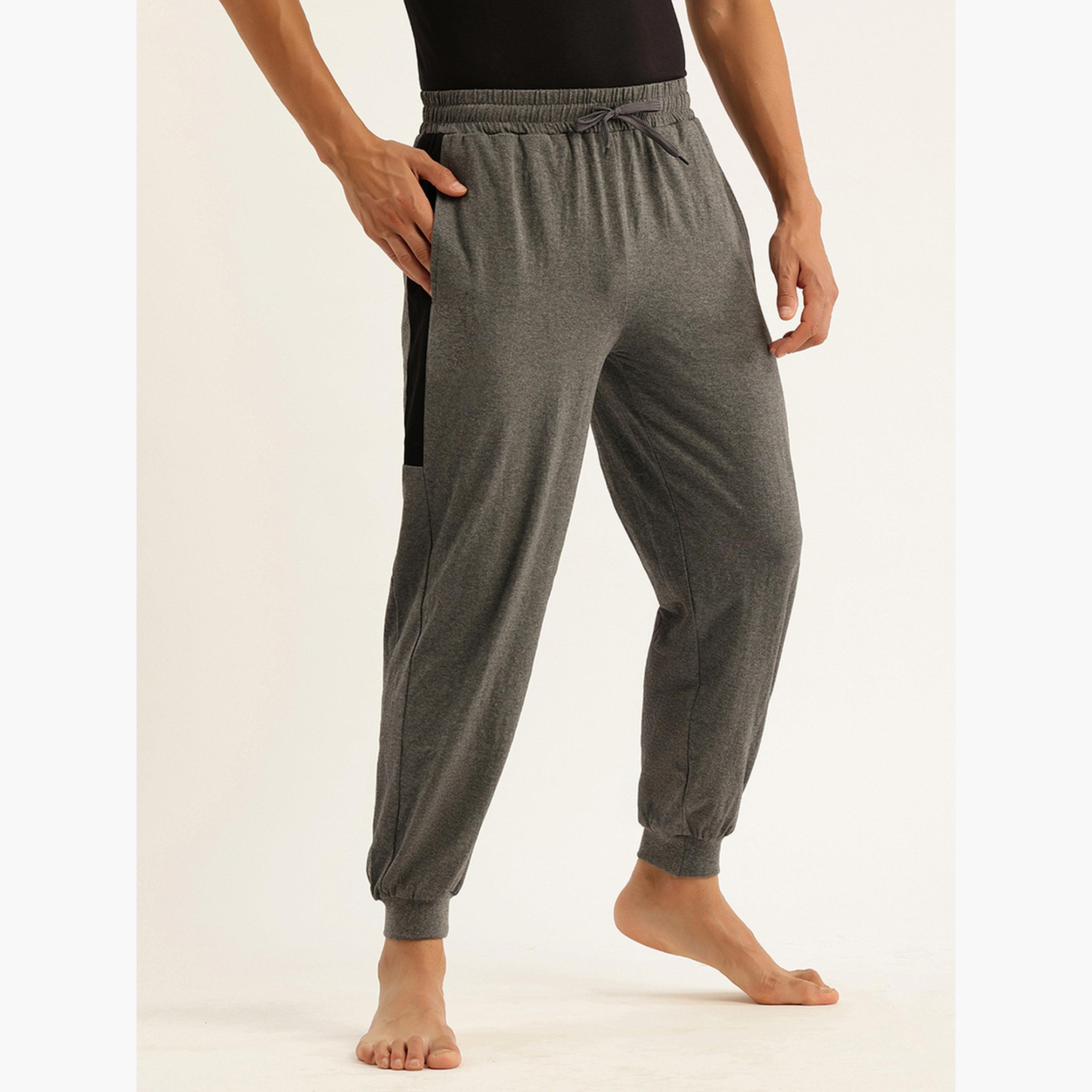 John Player Men Cotton Joggers with Side Panel-men-clothing-nightwear-pyjamaandshorts-image-3