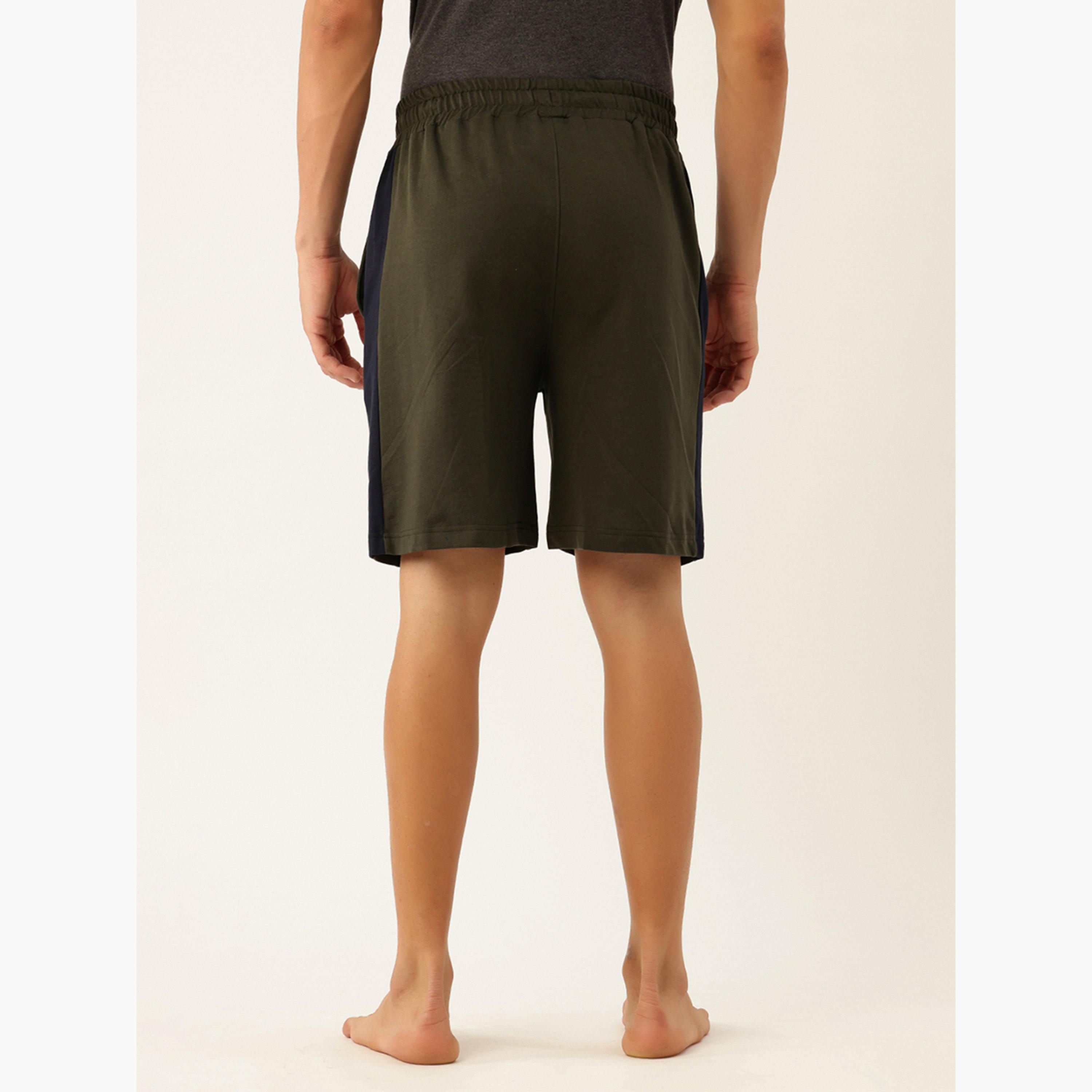 جون بلاير - شورت رجالي من القطن باللون الأخضر مع رباط-men-clothing-bottoms-shorts-image-5