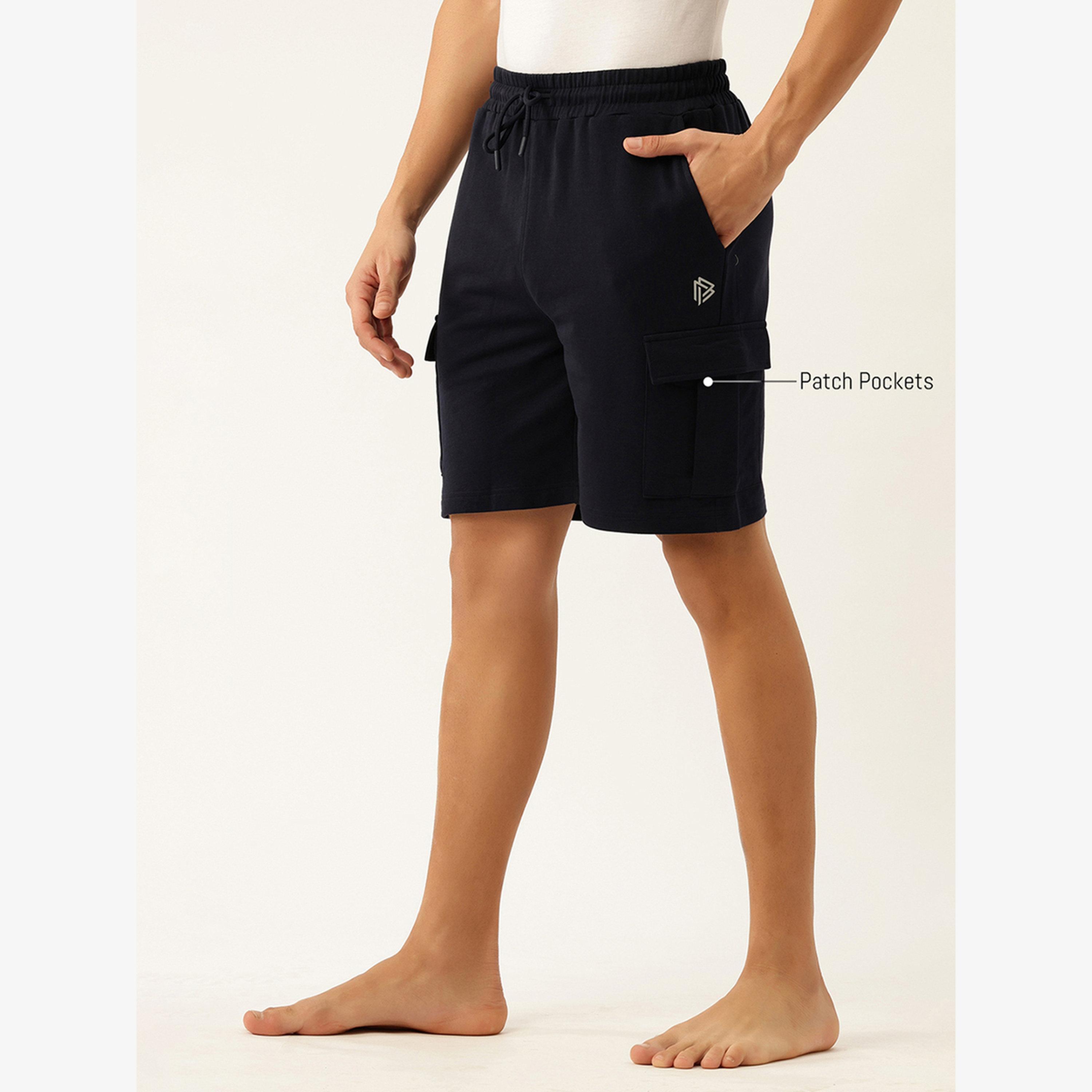 John Player Men Cotton Cargo Shorts-men-clothing-bottoms-shorts-image-4