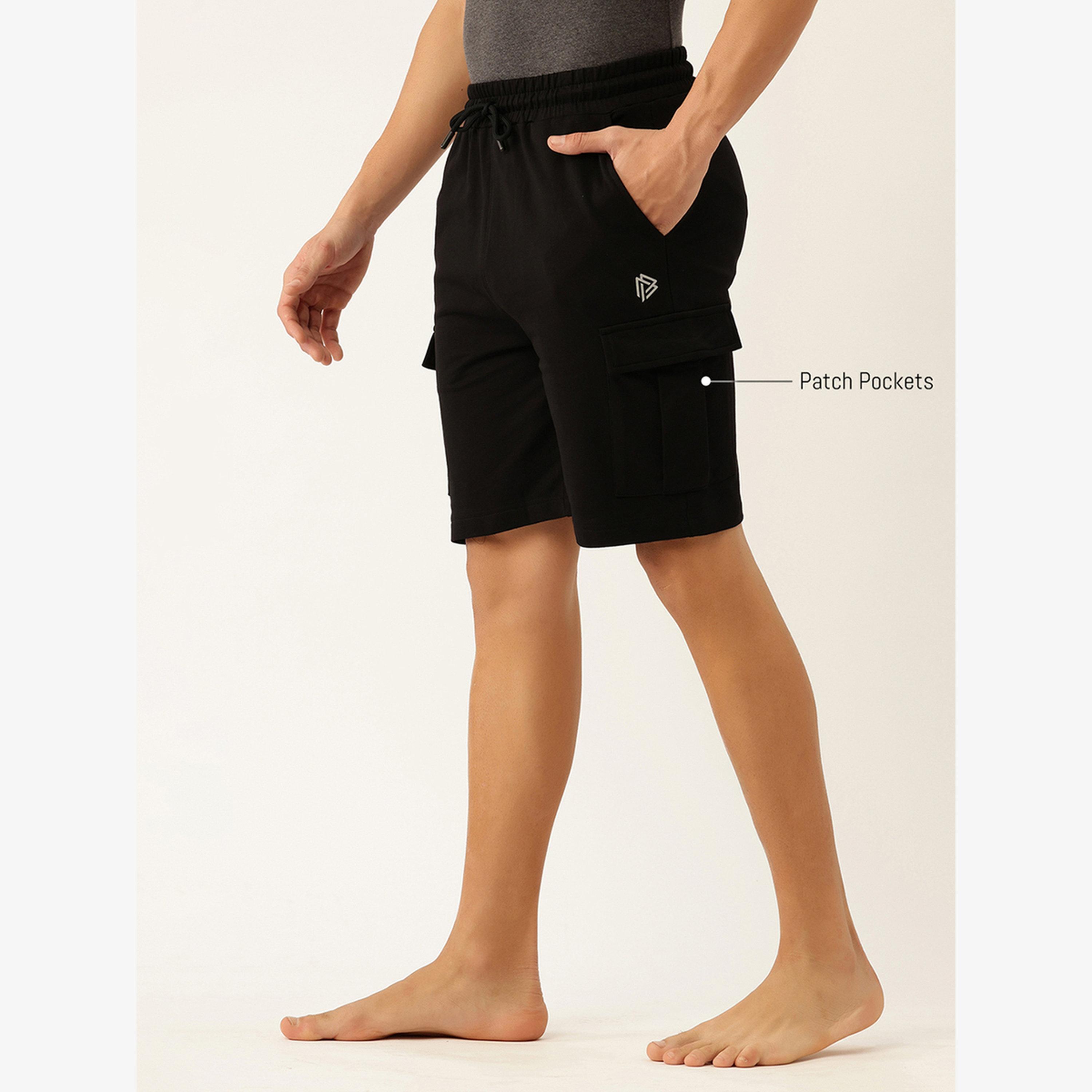 John Player Men Cotton Cargo Shorts-men-clothing-bottoms-shorts-image-4