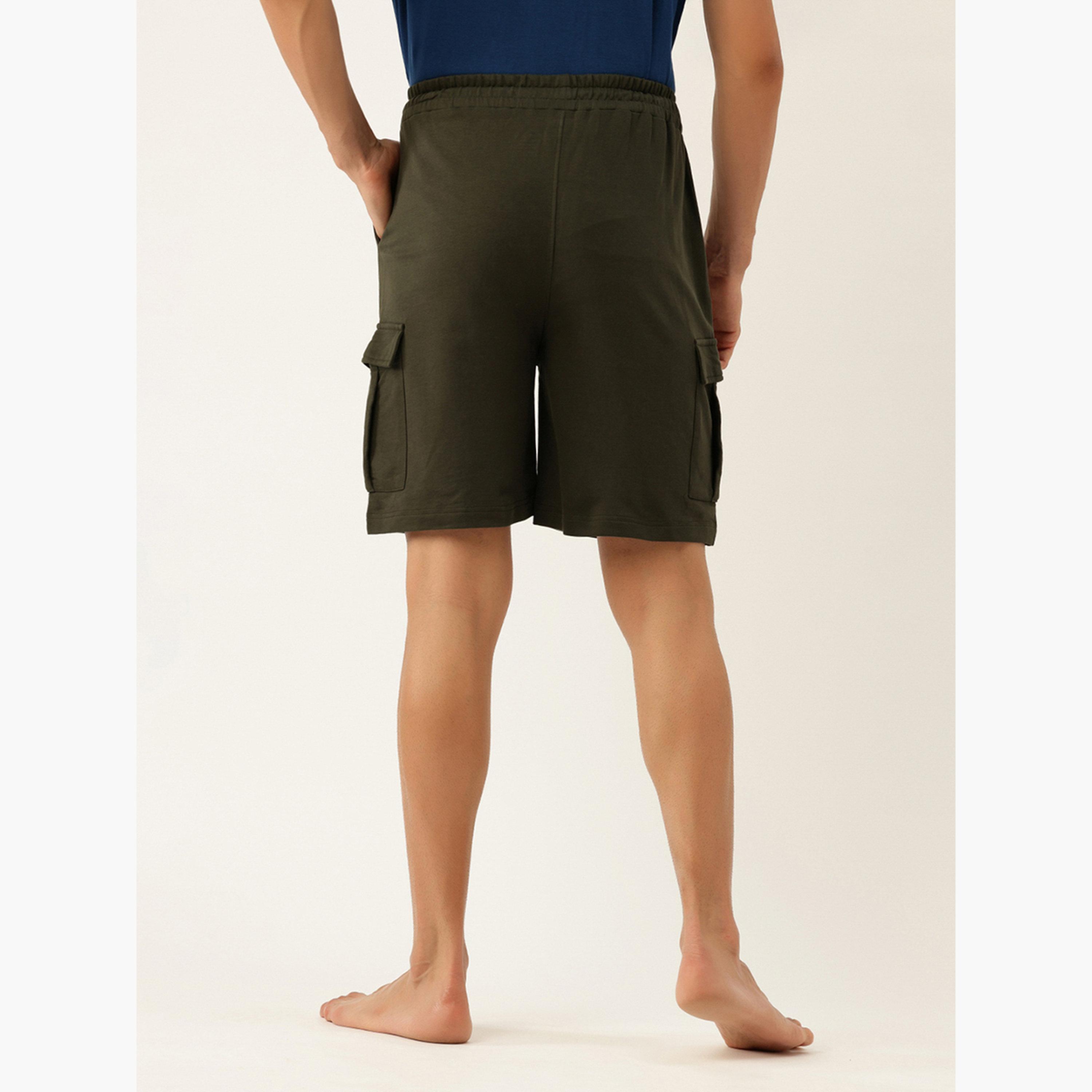 جون بلاير - شورت كارغو قطني أخضر للرجال-men-clothing-bottoms-shorts-image-5