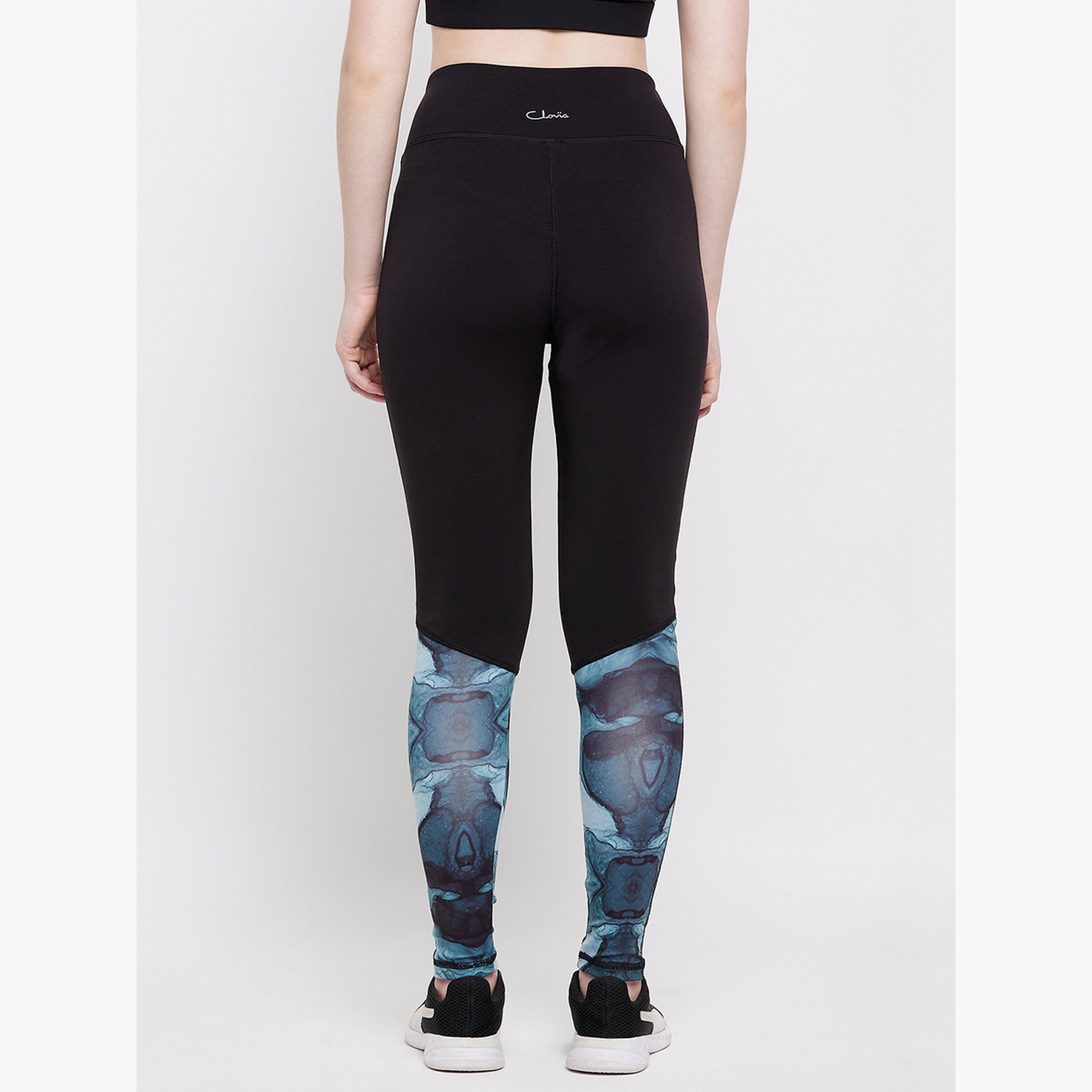 كلوفيا - فيزون (ليقنز) رياضي مريح بطبعة رخامية-women-clothing-bottoms-leggings-image-4