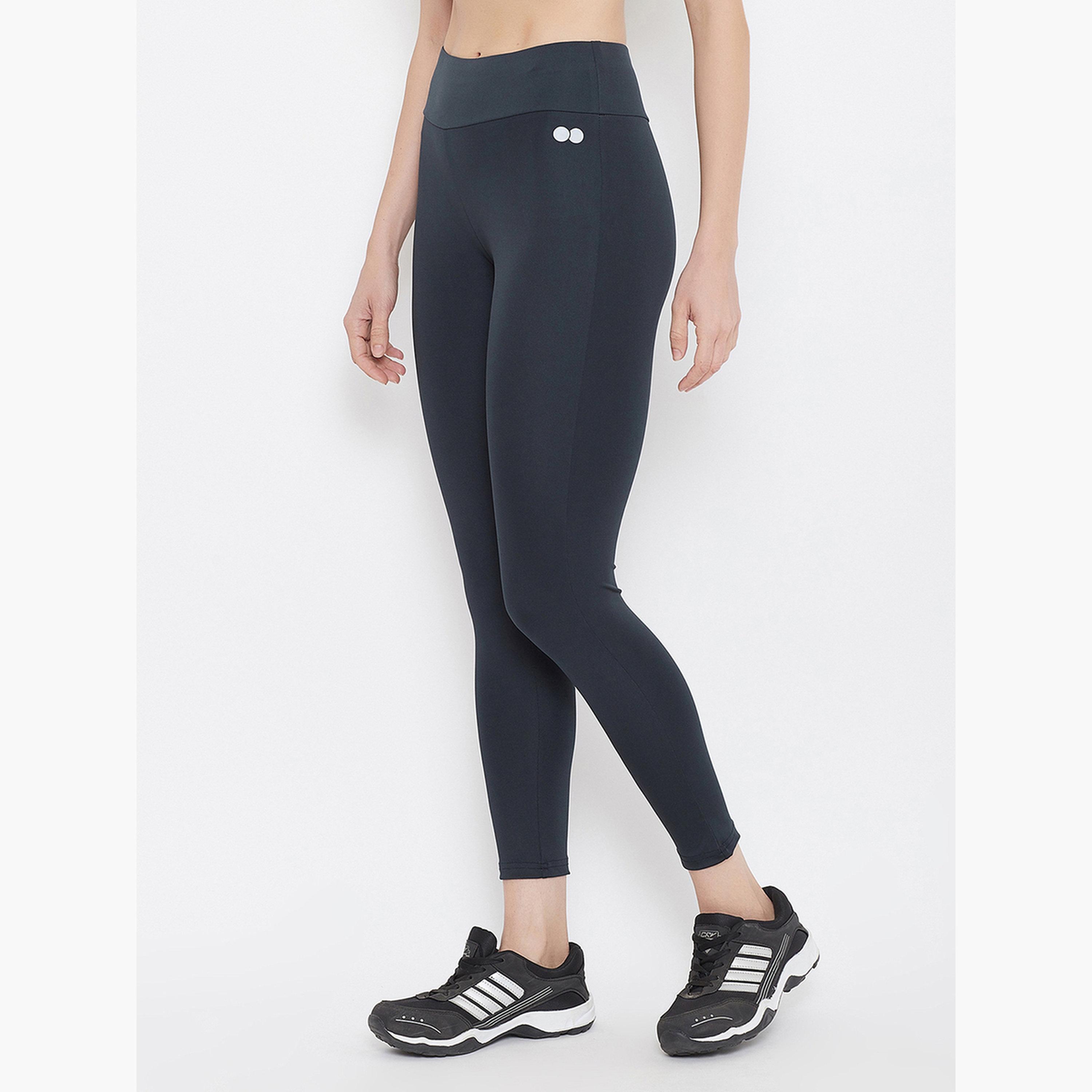 Clovia Women Navy Snug Fit Active Tights-women-clothing-bottoms-leggings-image-3