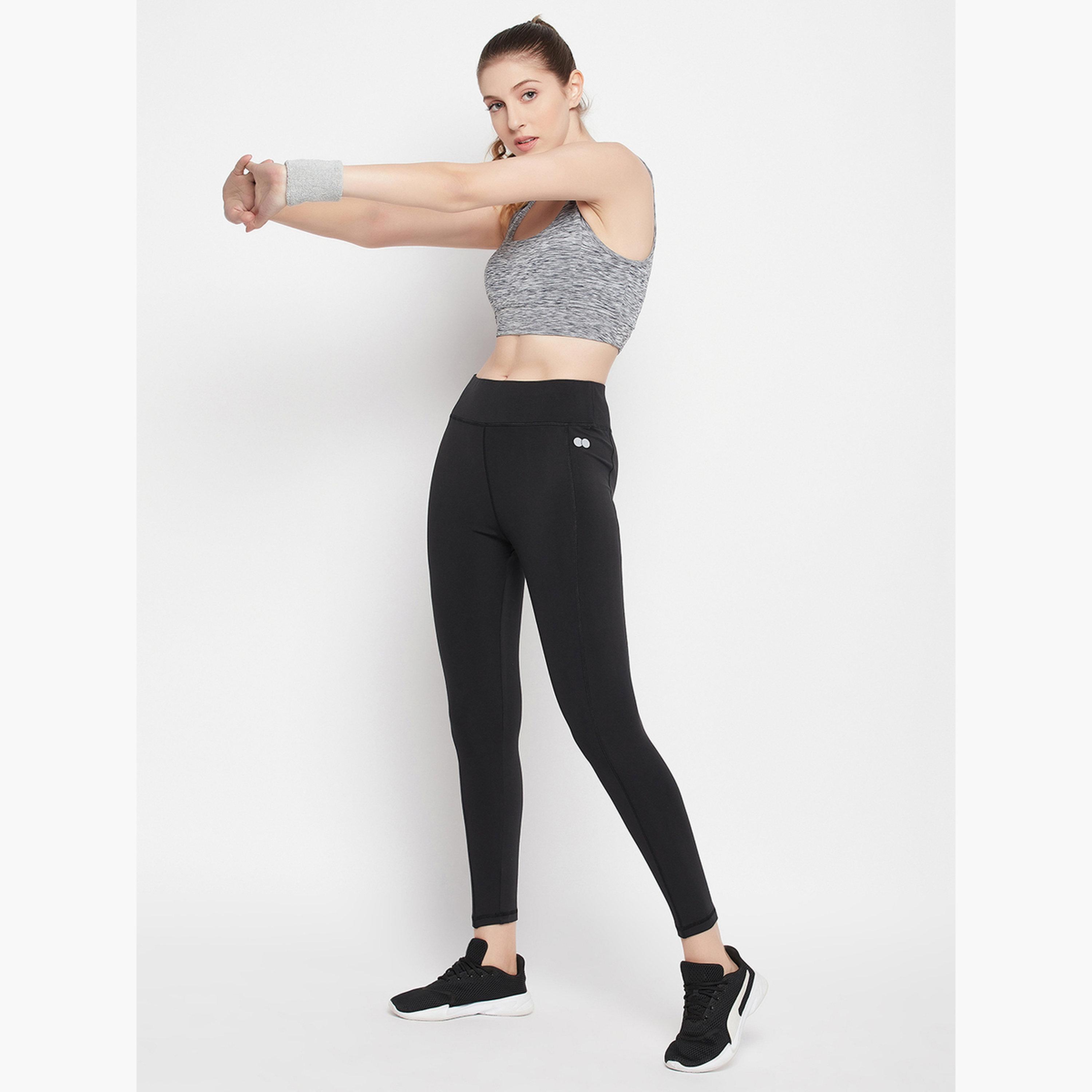 كلوفيا - فيزون (ليقنز) رياضي أسود مع جيب جانبي-women-clothing-bottoms-leggings-image-2