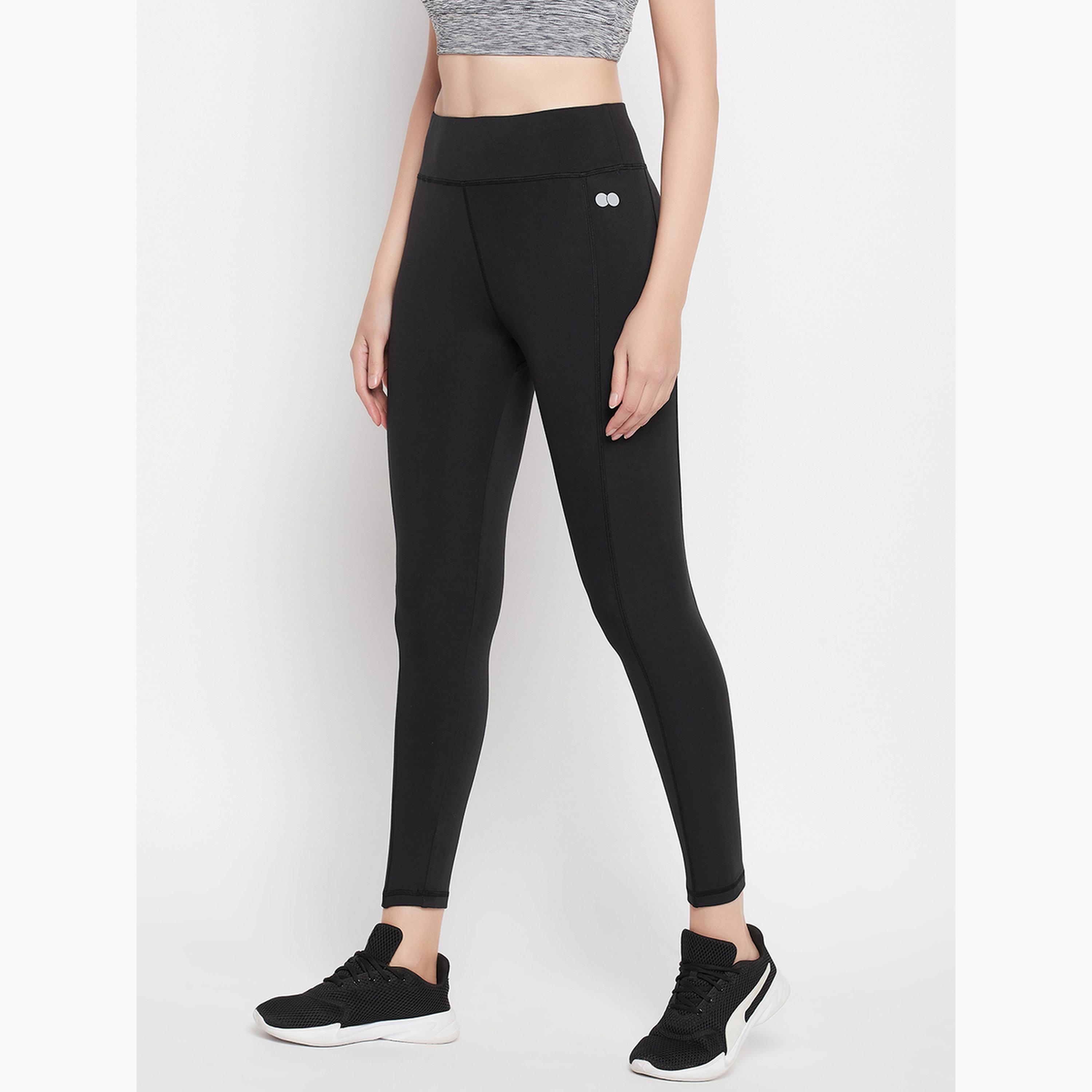 كلوفيا - فيزون (ليقنز) رياضي أسود مع جيب جانبي-women-clothing-bottoms-leggings-image-3