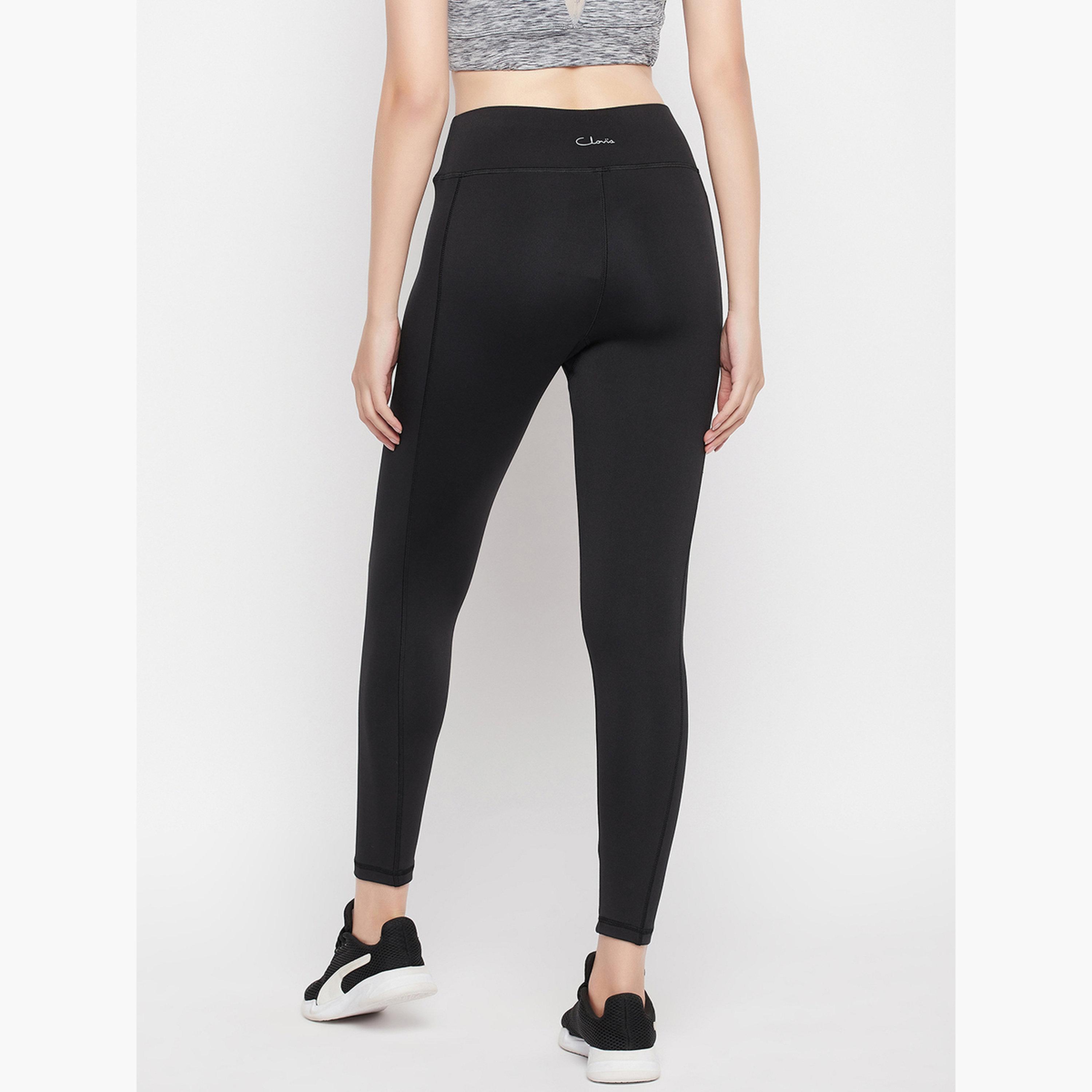 كلوفيا - فيزون (ليقنز) رياضي أسود مع جيب جانبي-women-clothing-bottoms-leggings-image-5