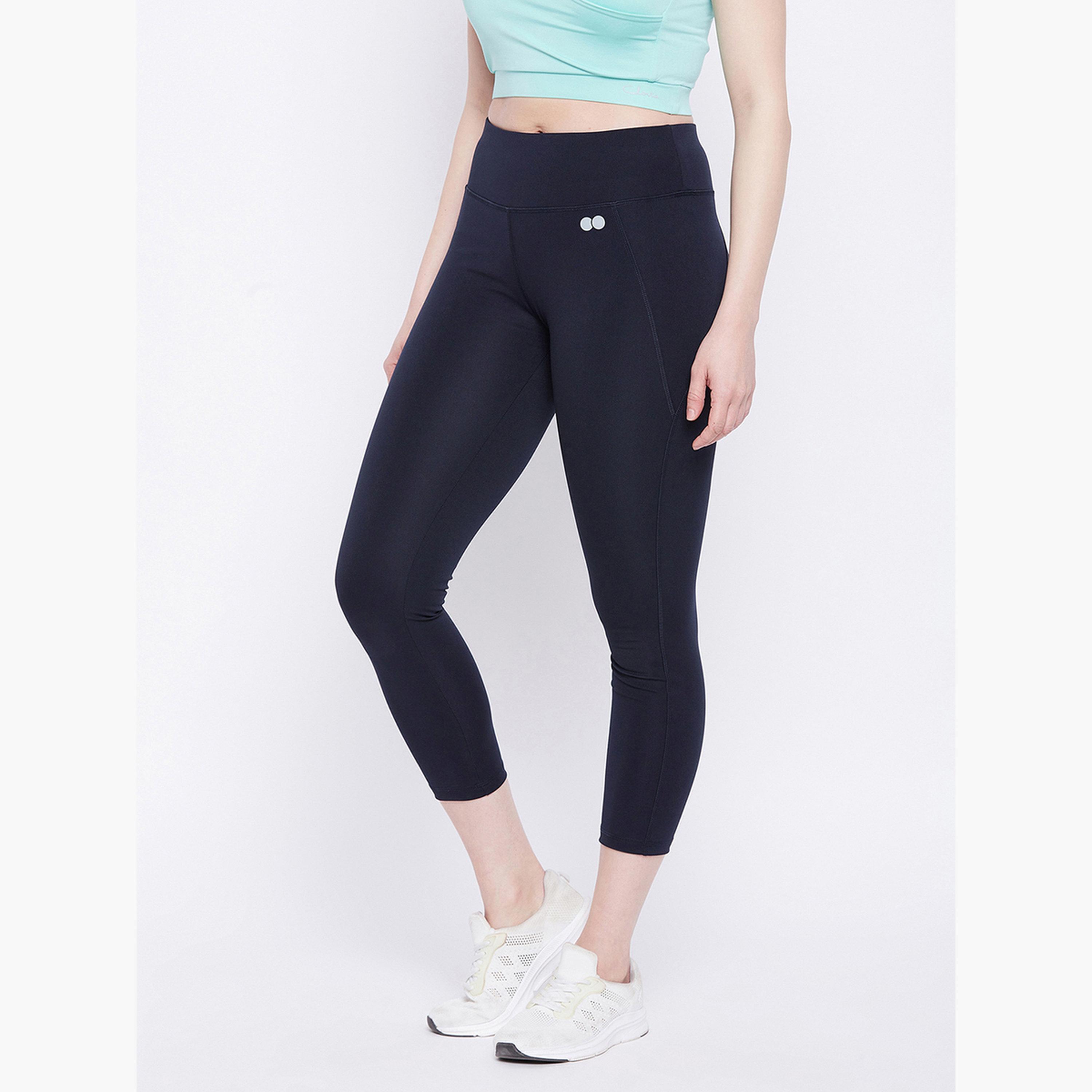 Clovia Snug Fit Active Tights with Reflective Logo-women-clothing-bottoms-leggings-image-3