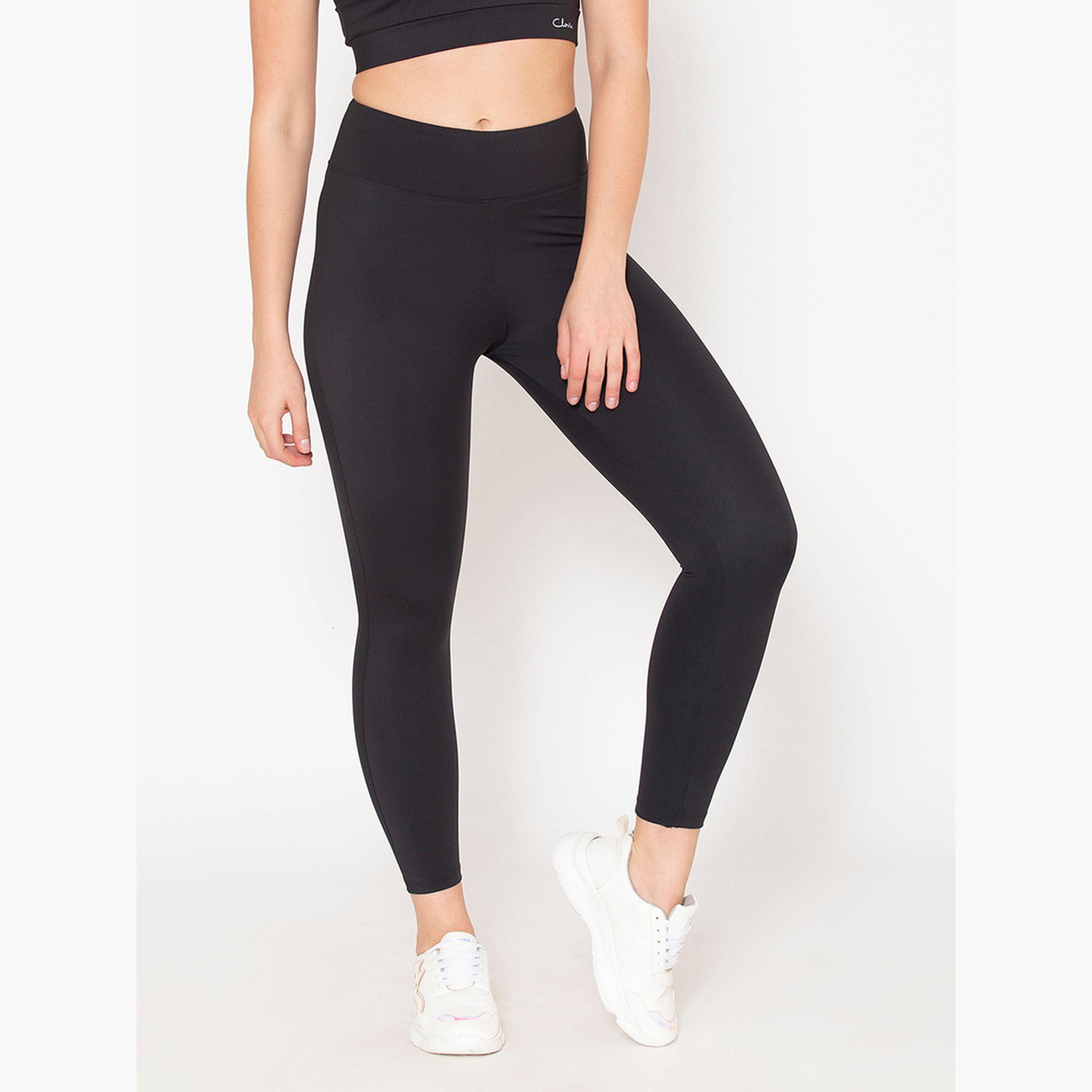 Clovia Women Printed Side Panel Snug Fit Active Tights-women-clothing-bottoms-leggings-image-3