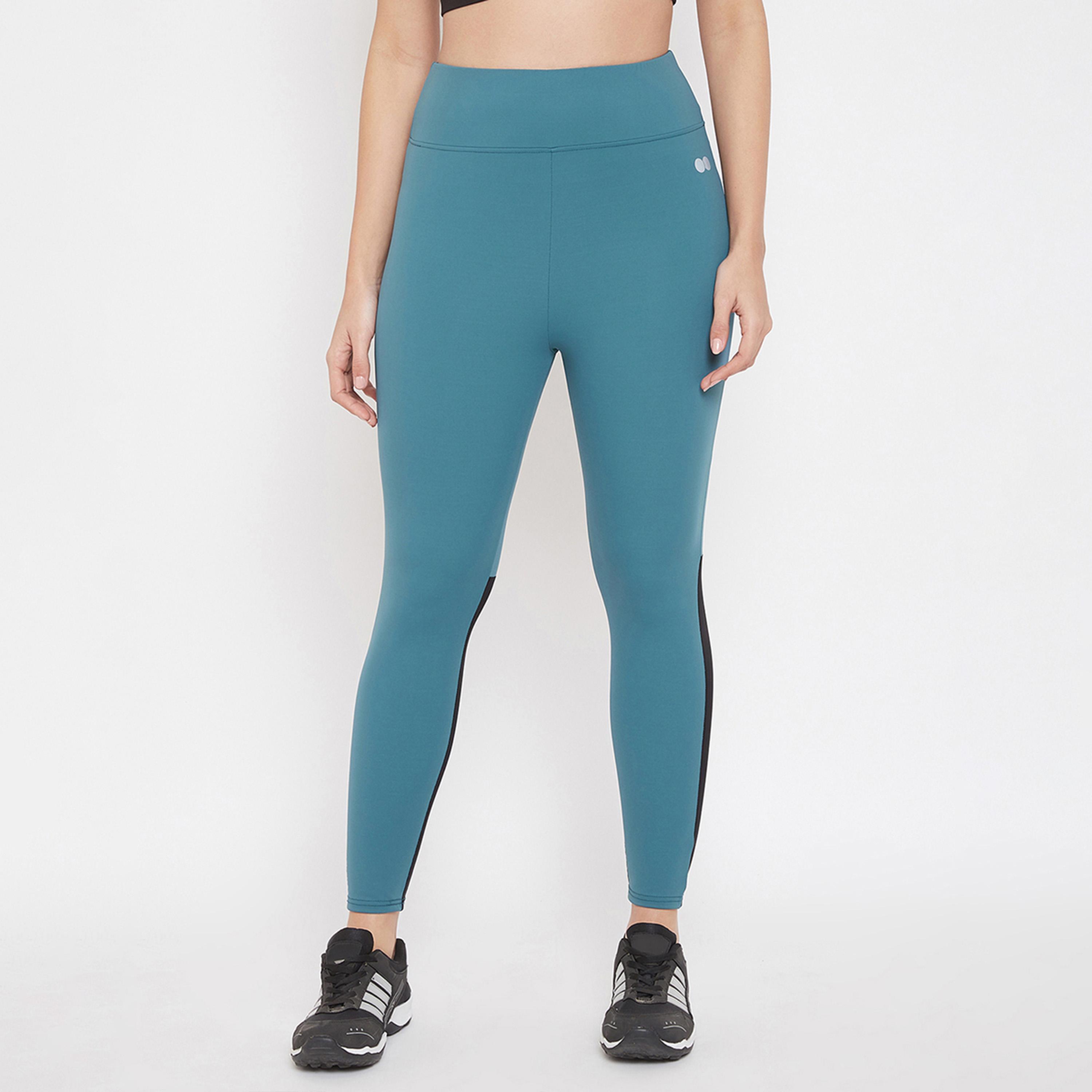 Clovia Women Snug Fit Active Tights with Mesh Insert-women-clothing-bottoms-leggings-image-1