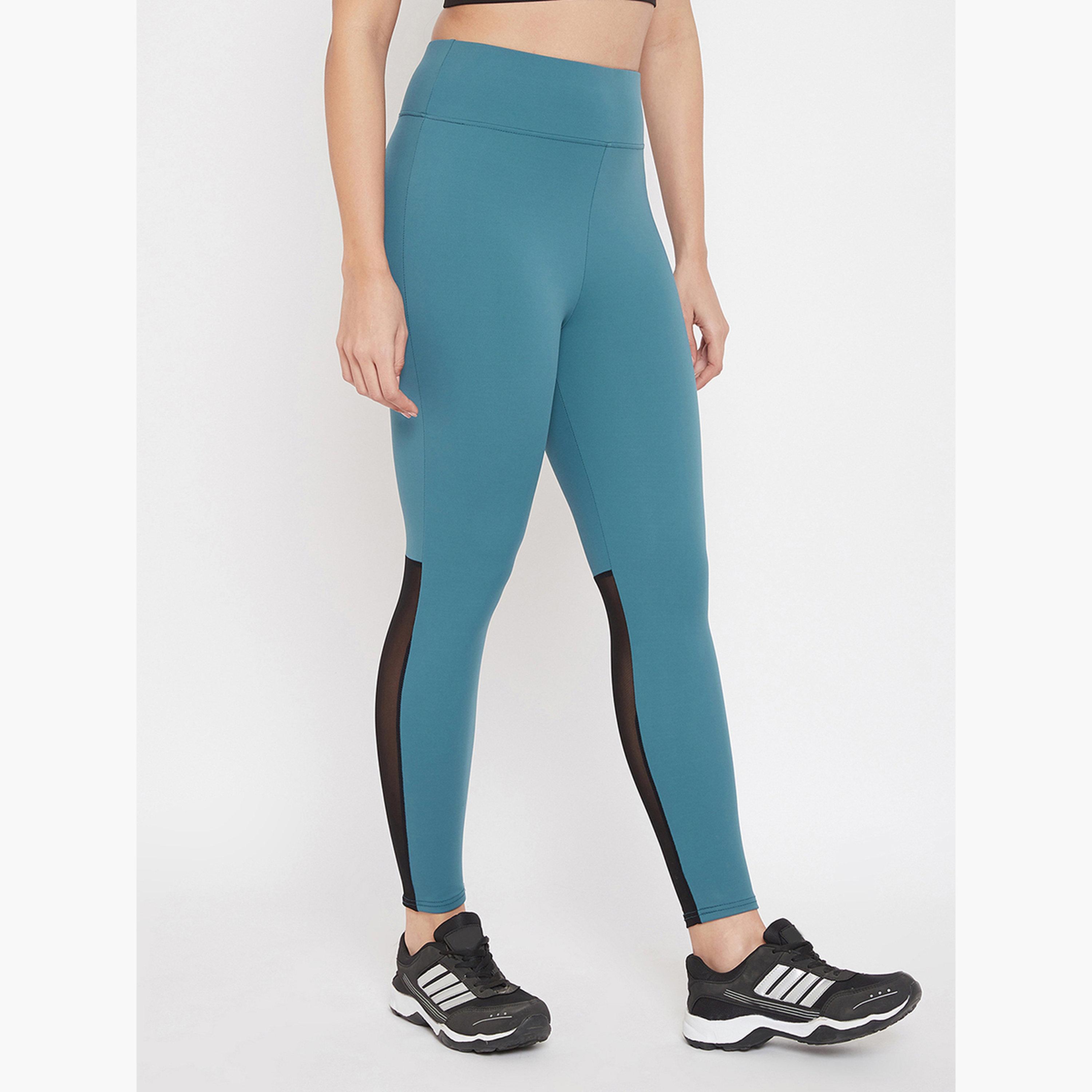 Clovia Women Snug Fit Active Tights with Mesh Insert-women-clothing-bottoms-leggings-image-4