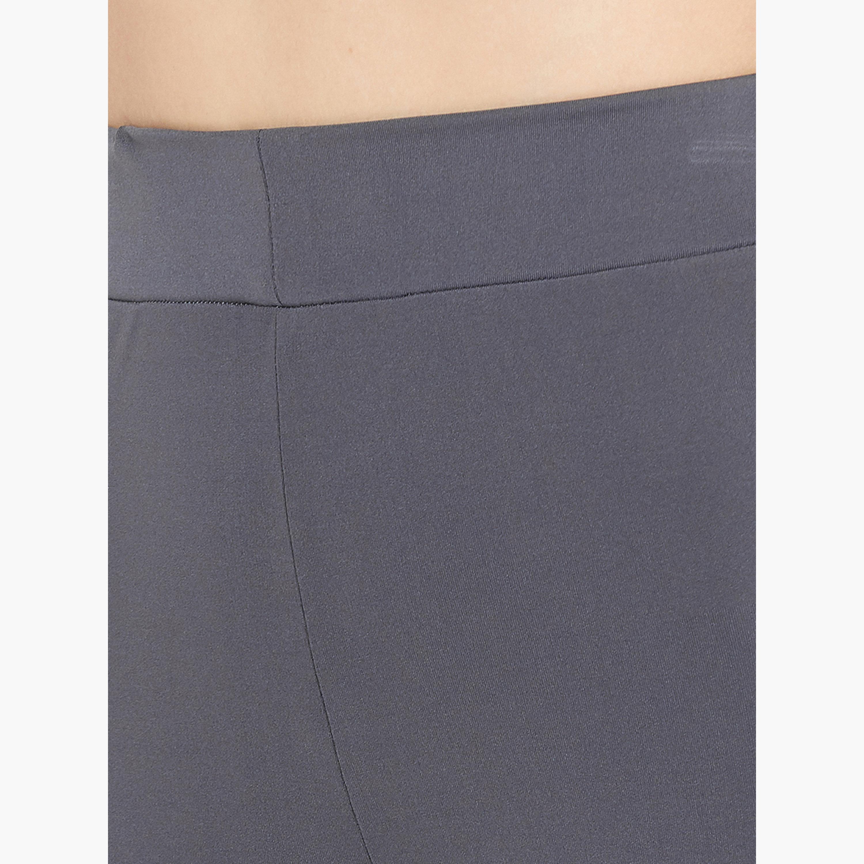 Clovia Grey Logo Detail Active Leggings-women-clothing-leggings-image-6