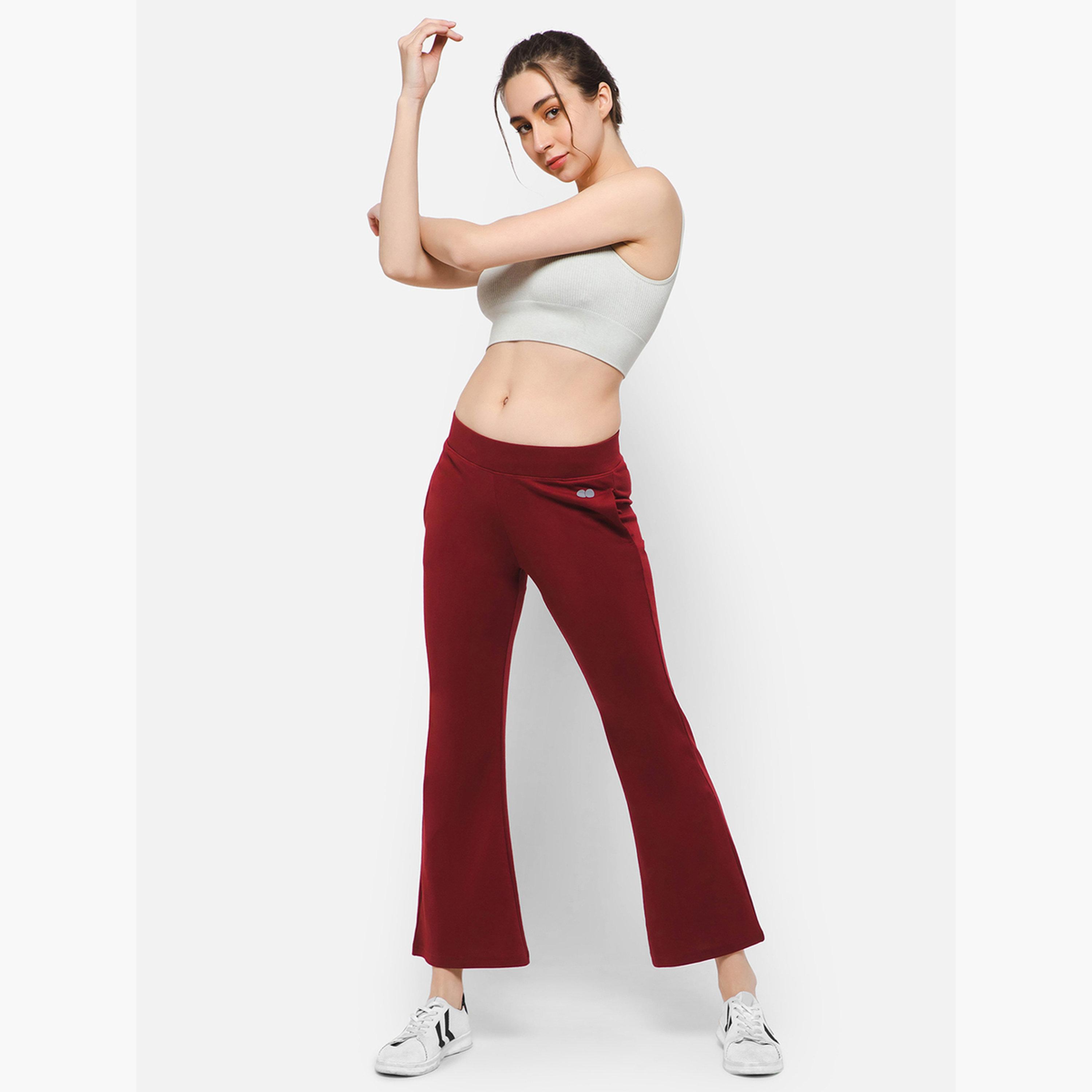 كلوفيا - بنطال يوغا مريح وواسع مع جيوب جانبية-women-clothing-sportswearandactivewear-bottoms-joggersandtrackpants-image-3