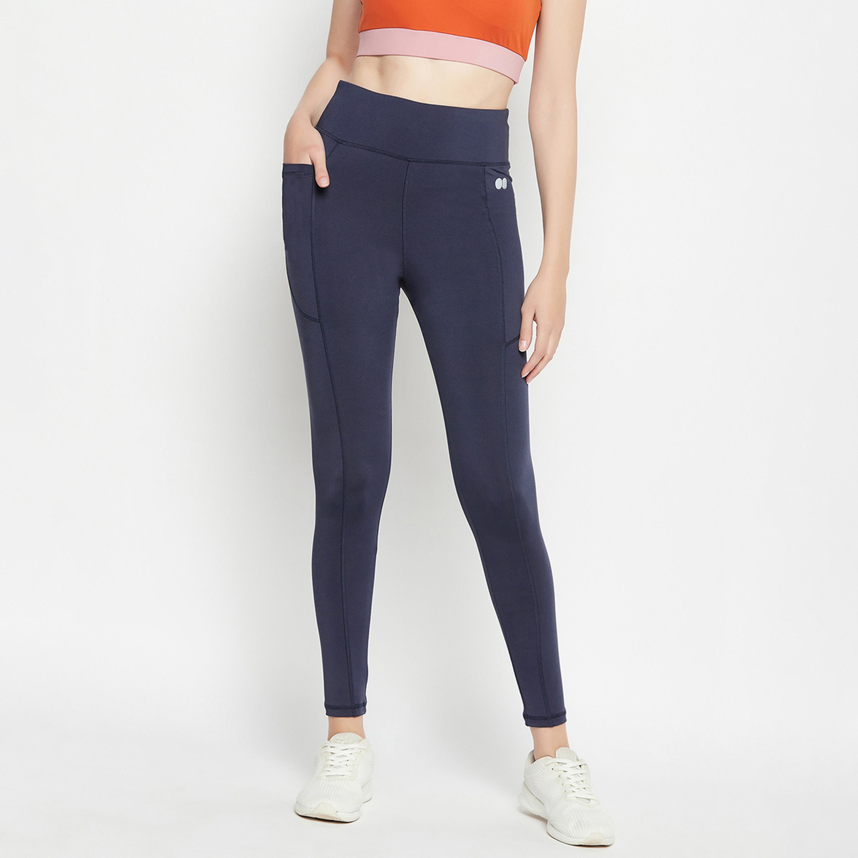 Clovia Women Logo Detail Active Tights with Side Pocket-women-clothing-sportswearandactivewear-bottoms-leggings-image-1