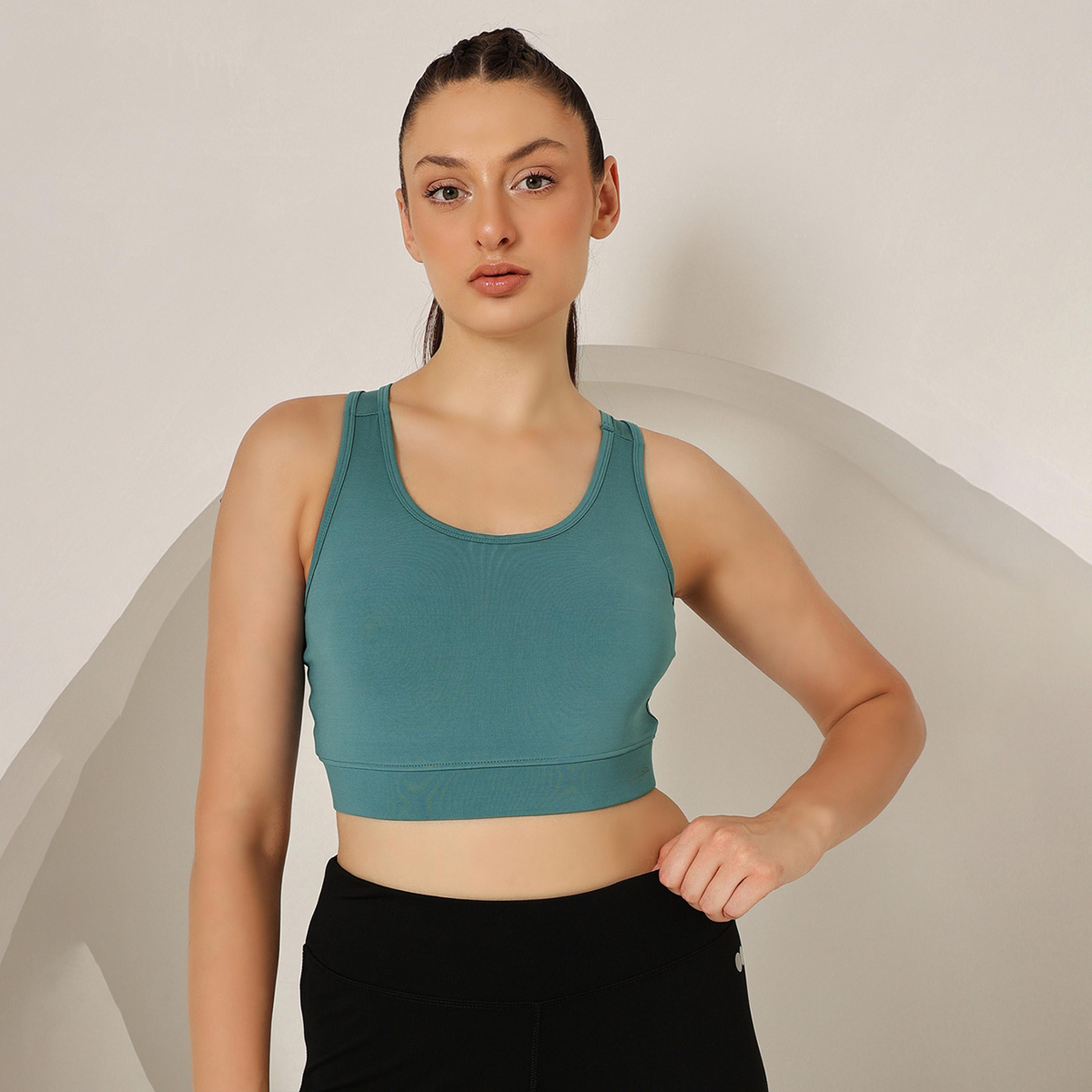 Clovia Medium Impact Padded Sports Bra with Racerback-women-clothing-sportswearandactivewear-sportsbras-image-1