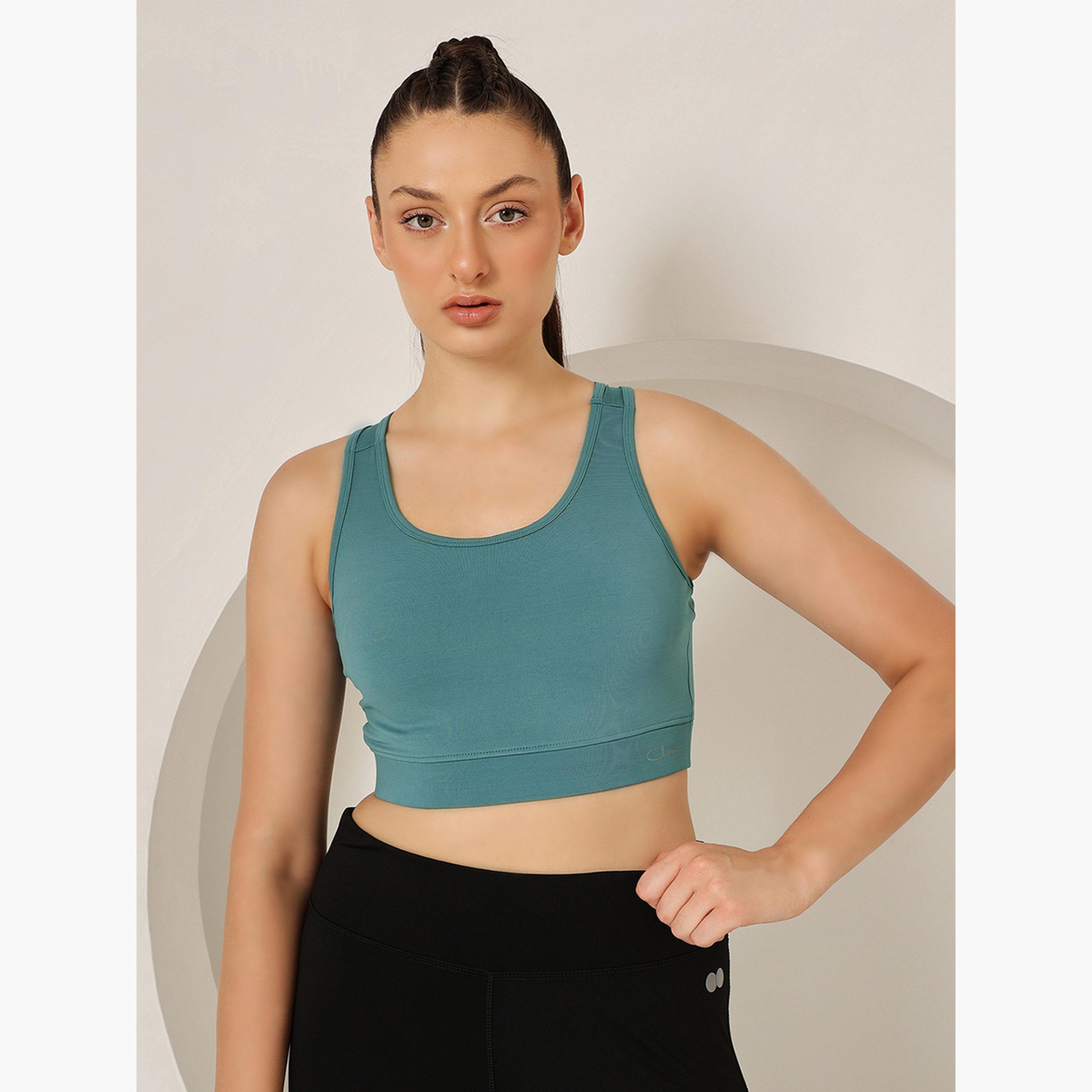 Clovia Medium Impact Padded Sports Bra with Racerback-women-clothing-sportswearandactivewear-sportsbras-image-2