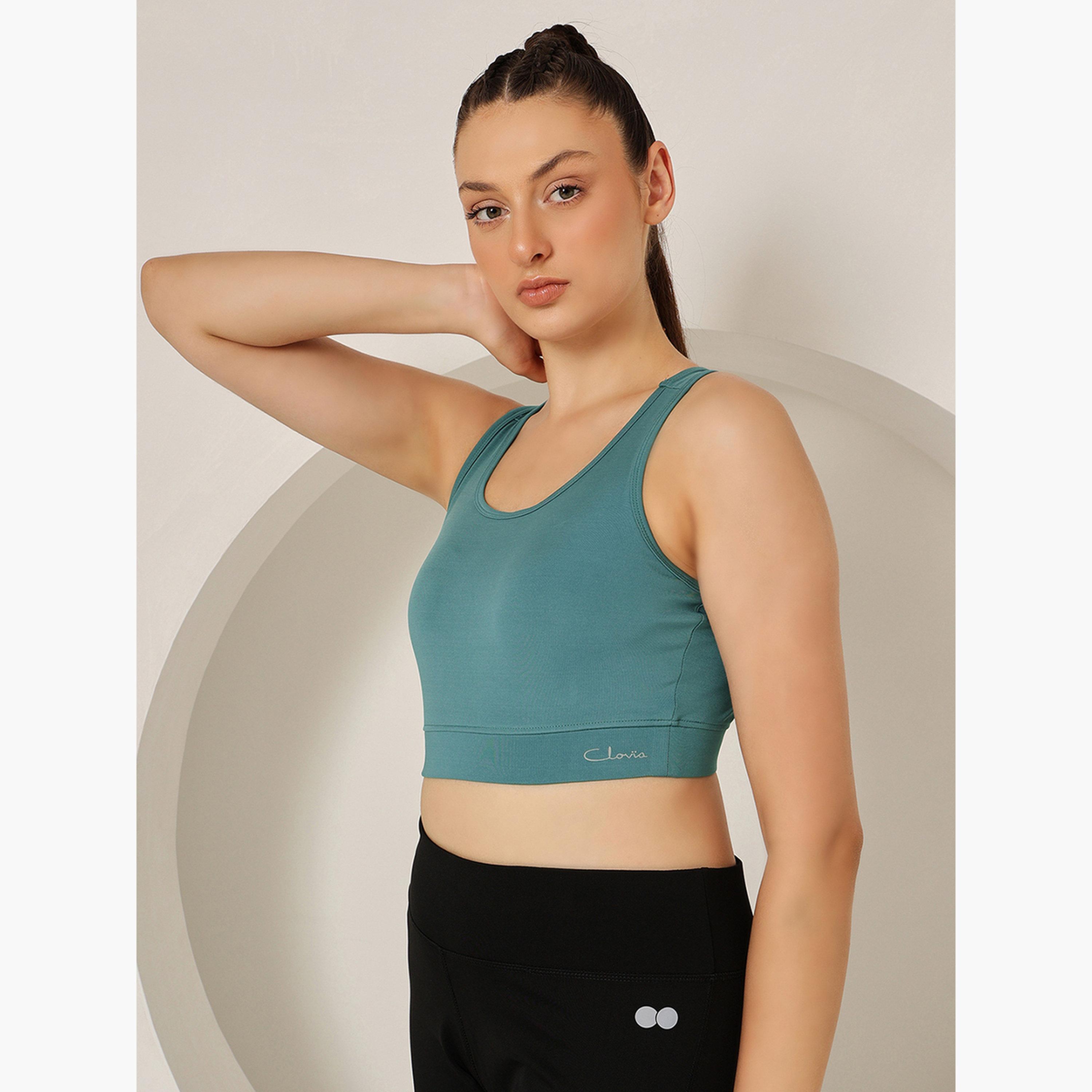 Clovia Medium Impact Padded Sports Bra with Racerback-women-clothing-sportswearandactivewear-sportsbras-image-3