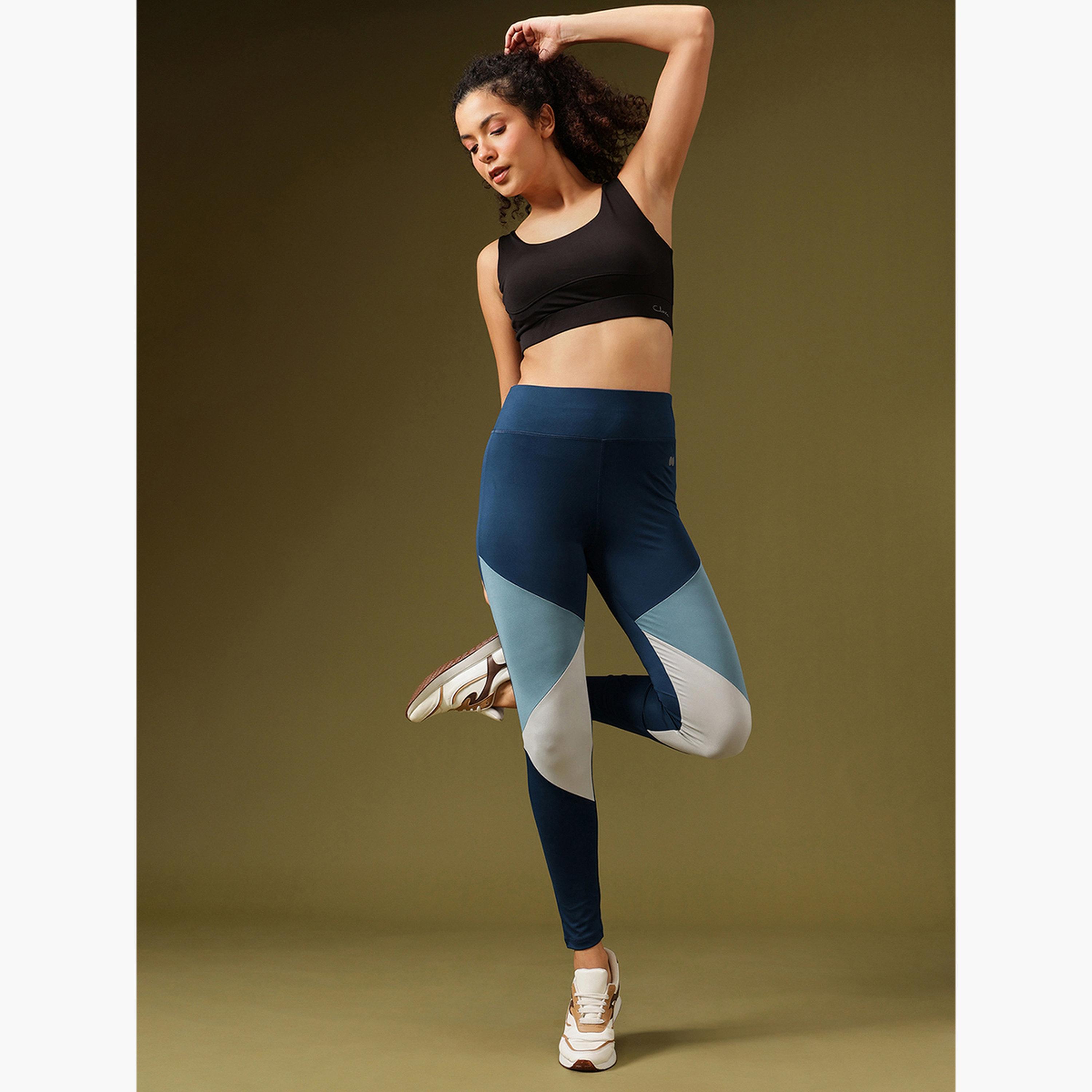 Clovia Snug Fit Color Block Leggings-women-clothing-bottoms-leggings-image-2