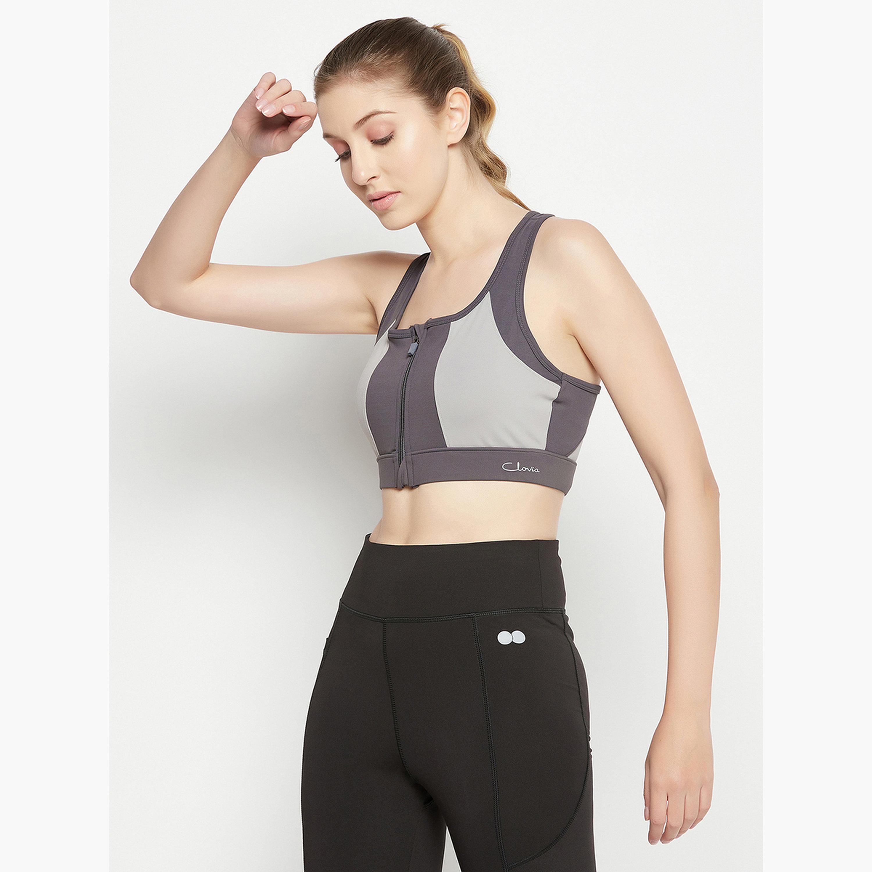 حمالة صدر رياضية مبطنة بألوان متباينة وظهر ريسر-sports-women-clothing-sportsbras-image-4