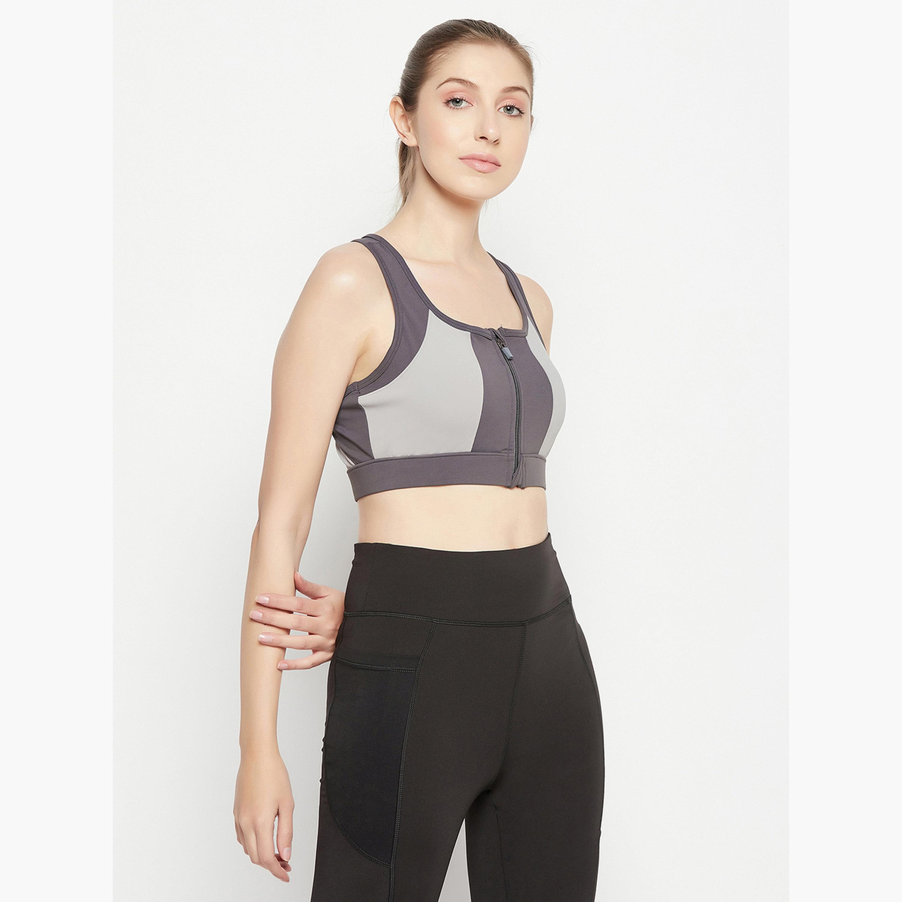 حمالة صدر رياضية مبطنة بألوان متباينة وظهر ريسر-sports-women-clothing-sportsbras-image-5