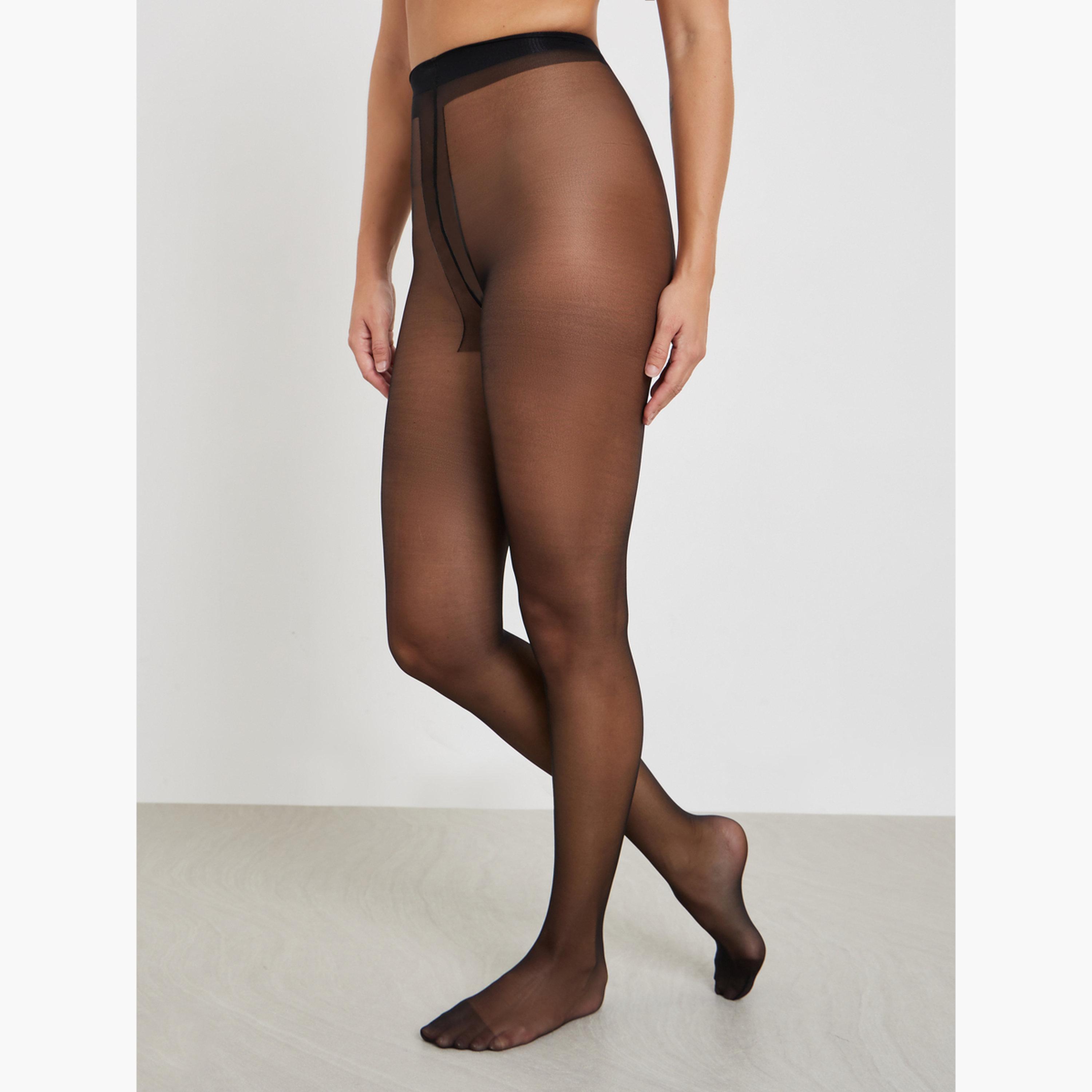 Styli Black Sheer Stockings-women-winterwear-socksandstockings-image-1