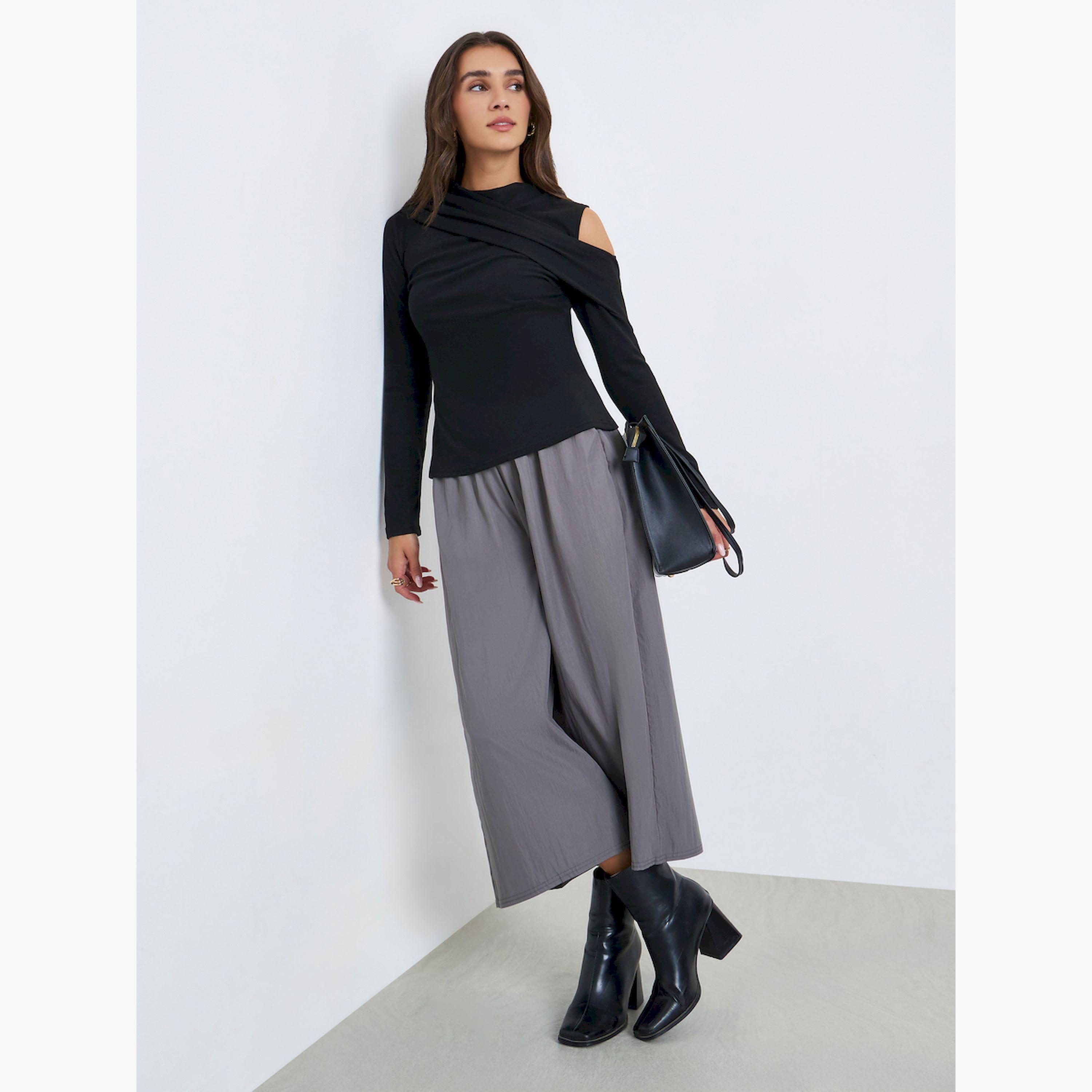Styli Women Asymmetric Drape Knit Top-women-clothing-shirtsandblouses-blouses-image-2