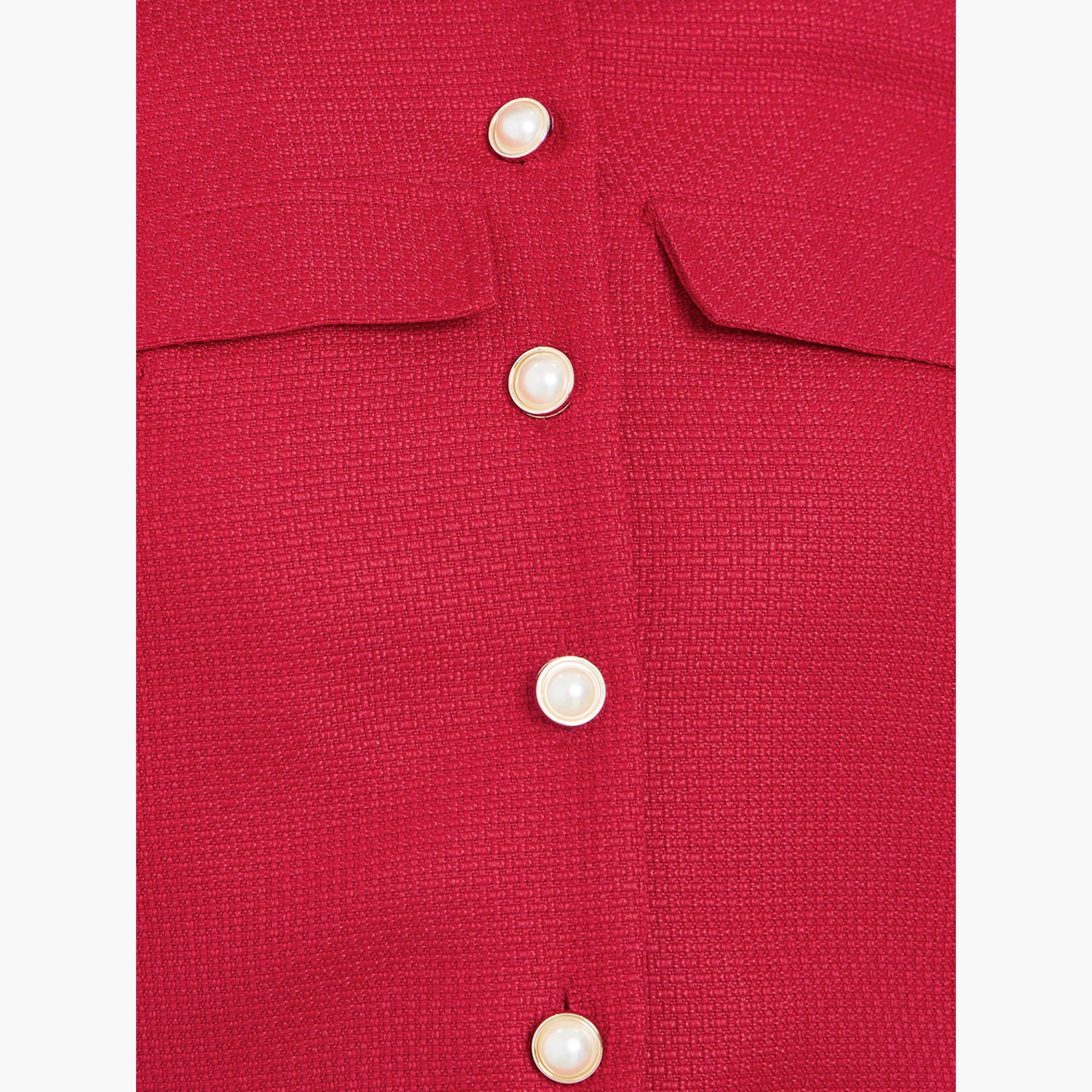 Take Two Solid Collared Long Sleeves Women's Buttoned Jacket-women-winterwear-coatsandjackets-jackets-image-5