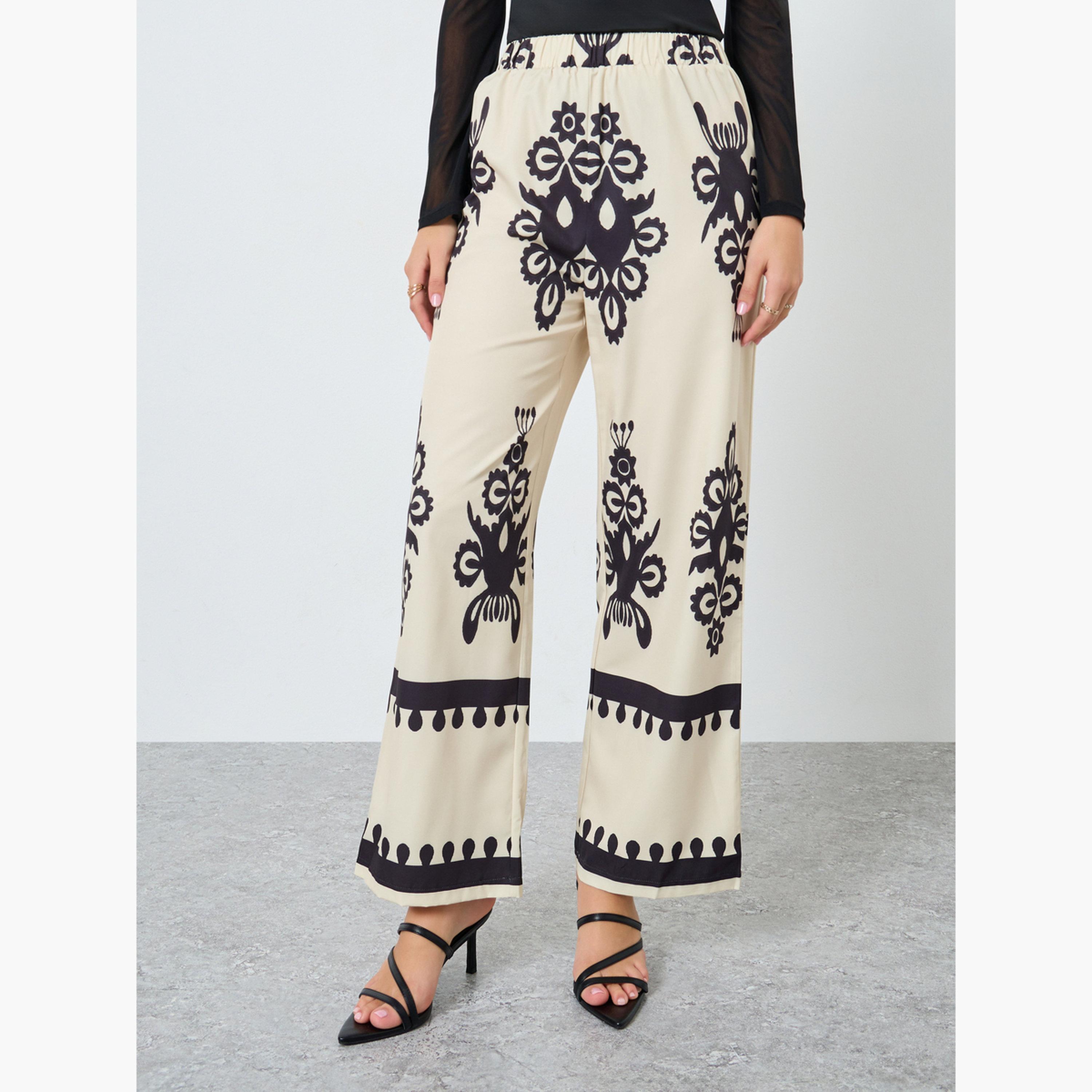 Take Two Floral Print Kimono and Wide Leg Pants Co-Ords-women-clothing-coordsets-image-3